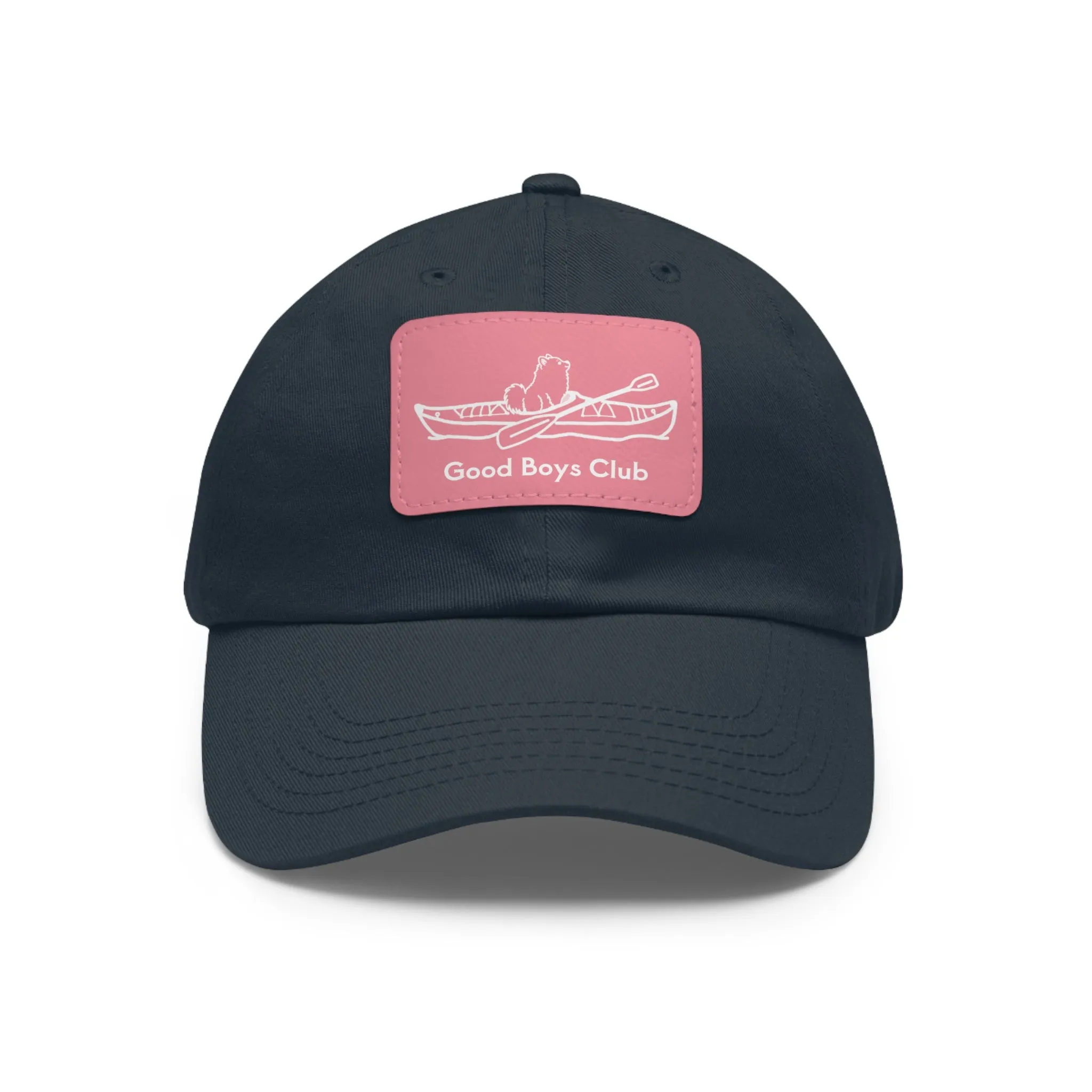 Good Boys Club Pomeranian Kayak Dog - Hat with Leather Patch