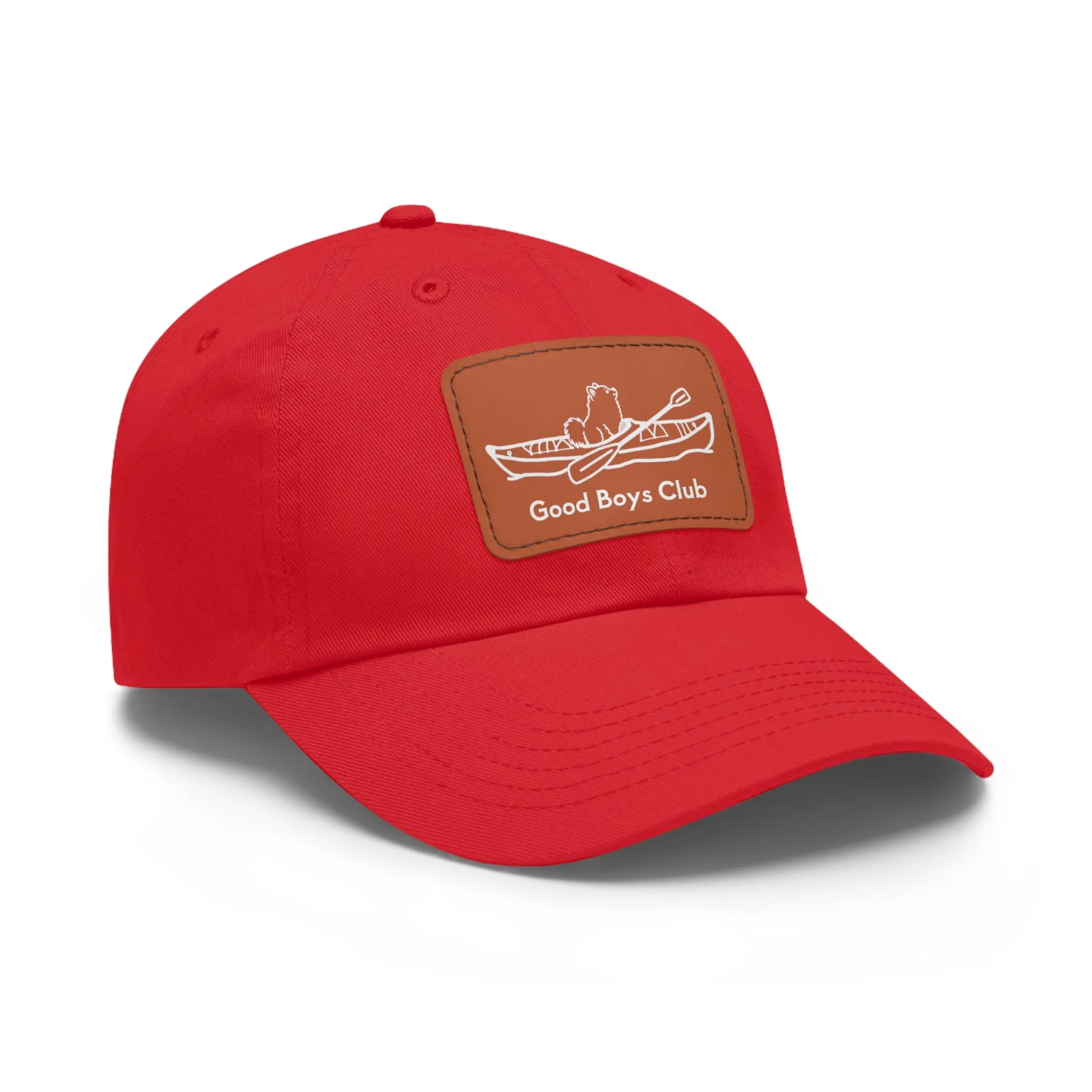 Good Boys Club Pomeranian Kayak Dog - Hat with Leather Patch