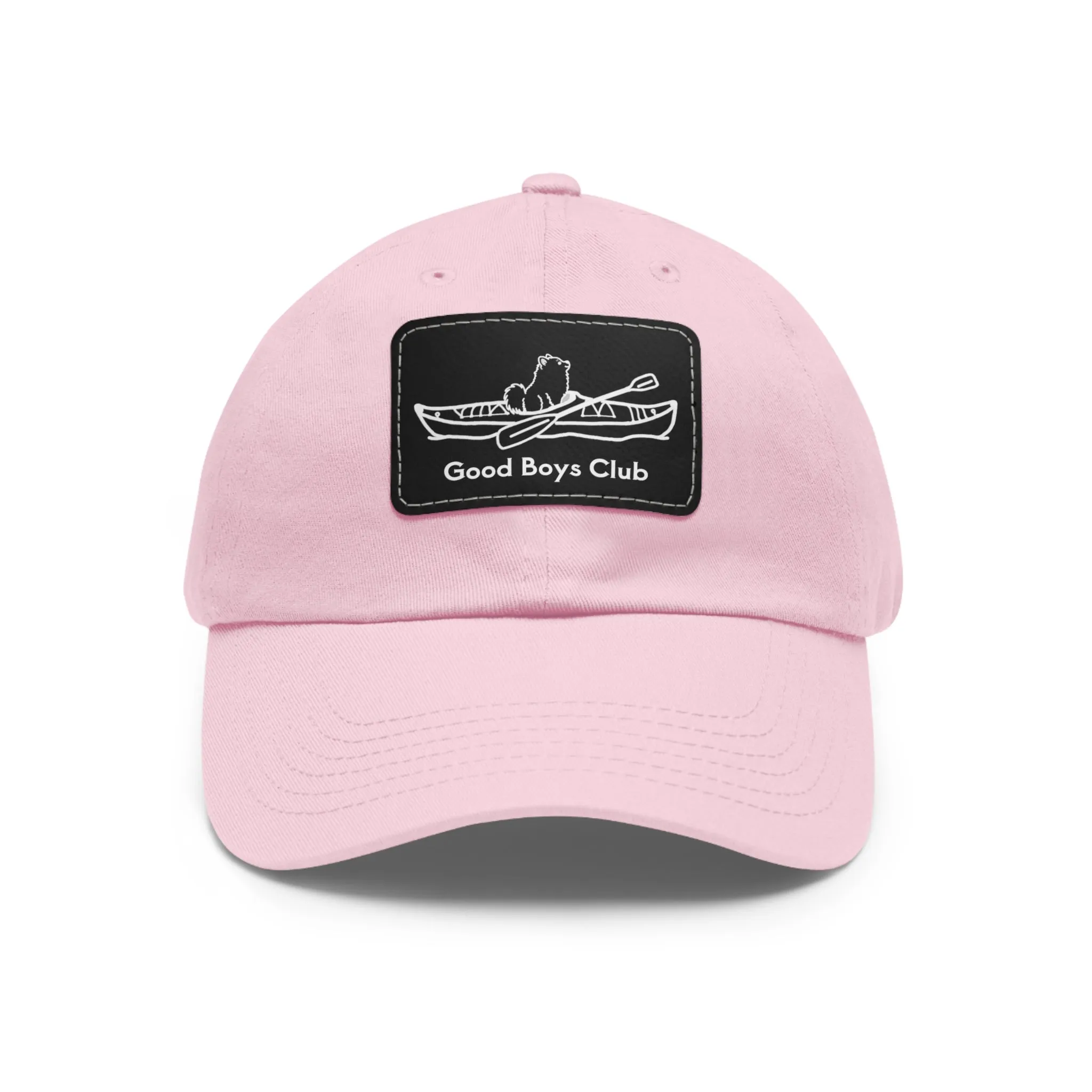 Good Boys Club Pomeranian Kayak Dog - Hat with Leather Patch