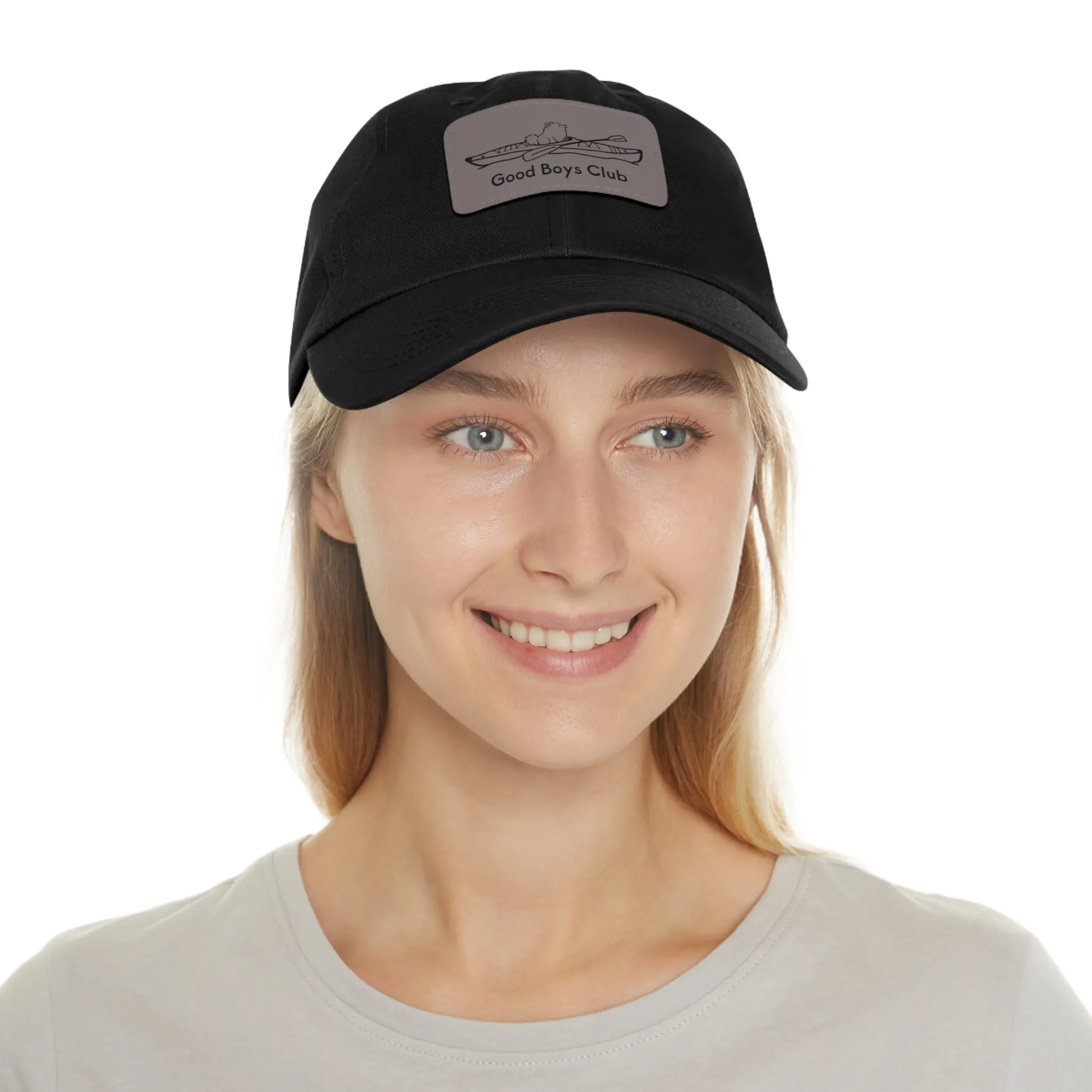 Good Boys Club Pomeranian Kayak Dog - Hat with Leather Patch