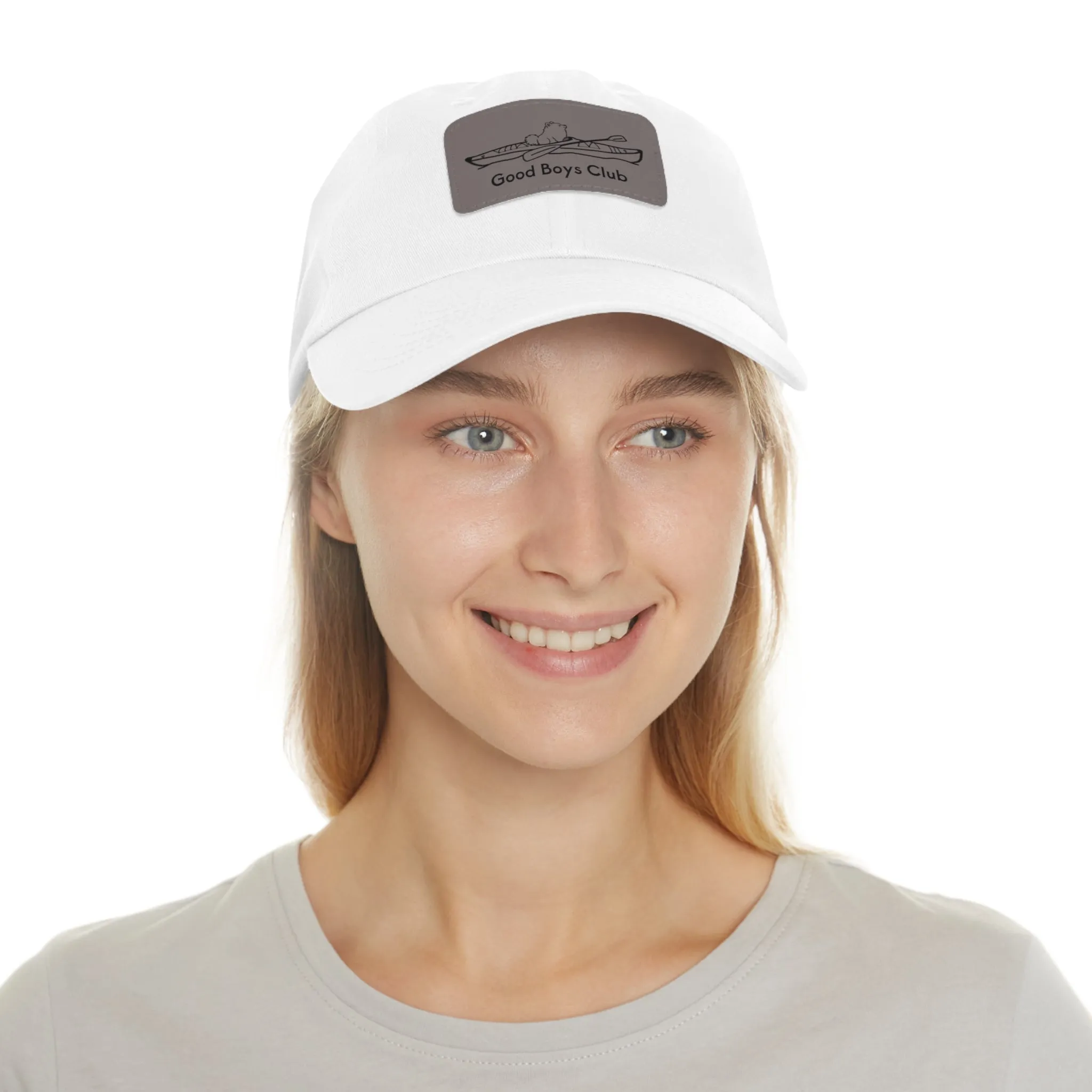 Good Boys Club Pomeranian Kayak Dog - Hat with Leather Patch