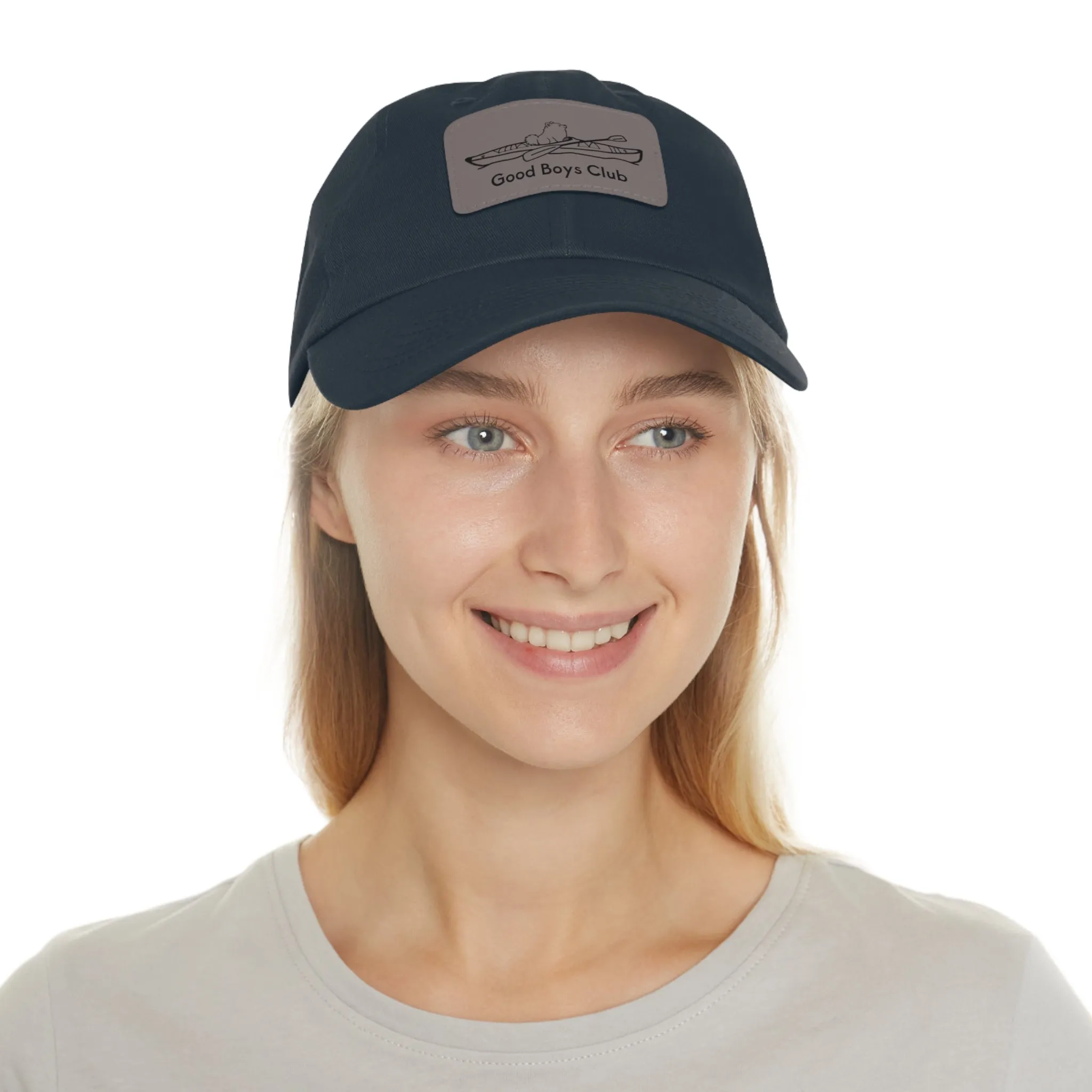 Good Boys Club Pomeranian Kayak Dog - Hat with Leather Patch