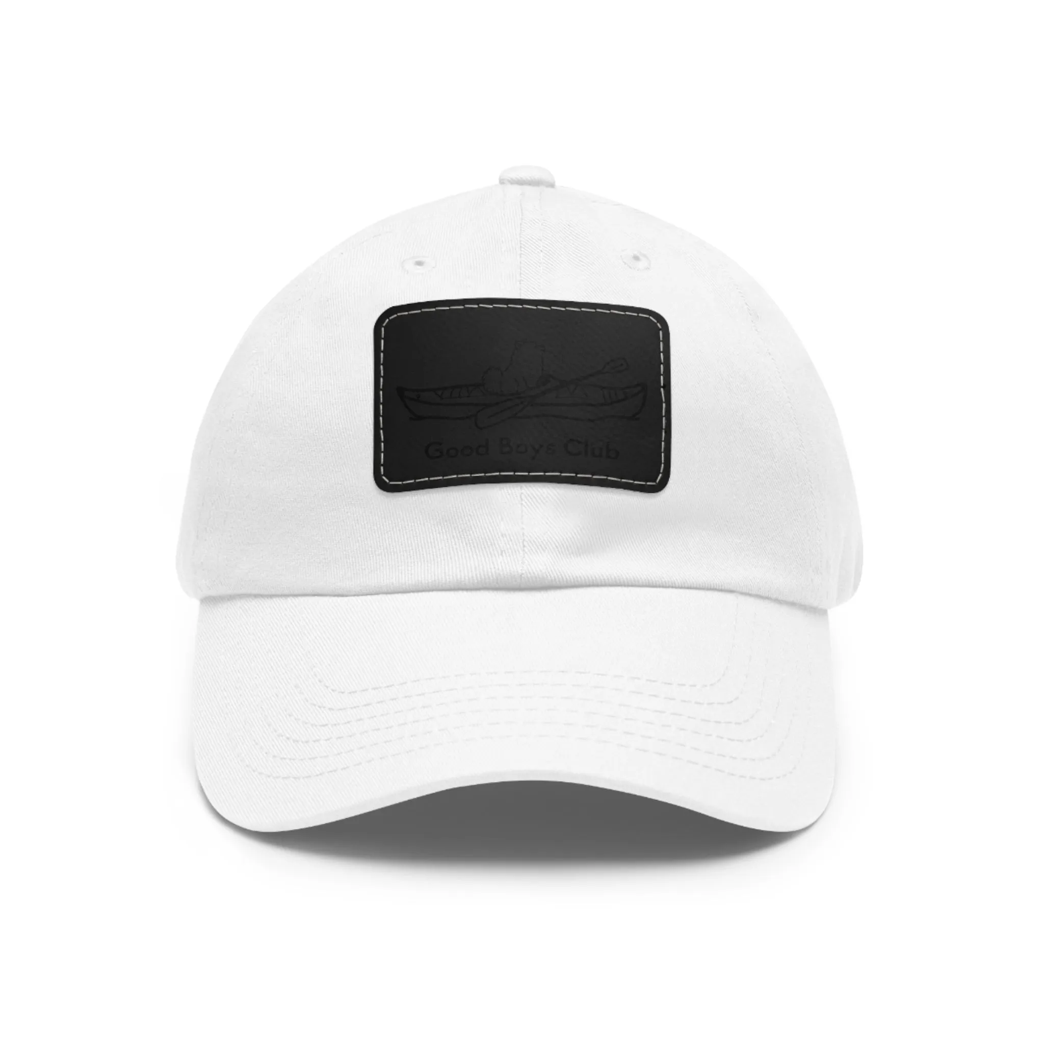 Good Boys Club Pomeranian Kayak Dog - Hat with Leather Patch