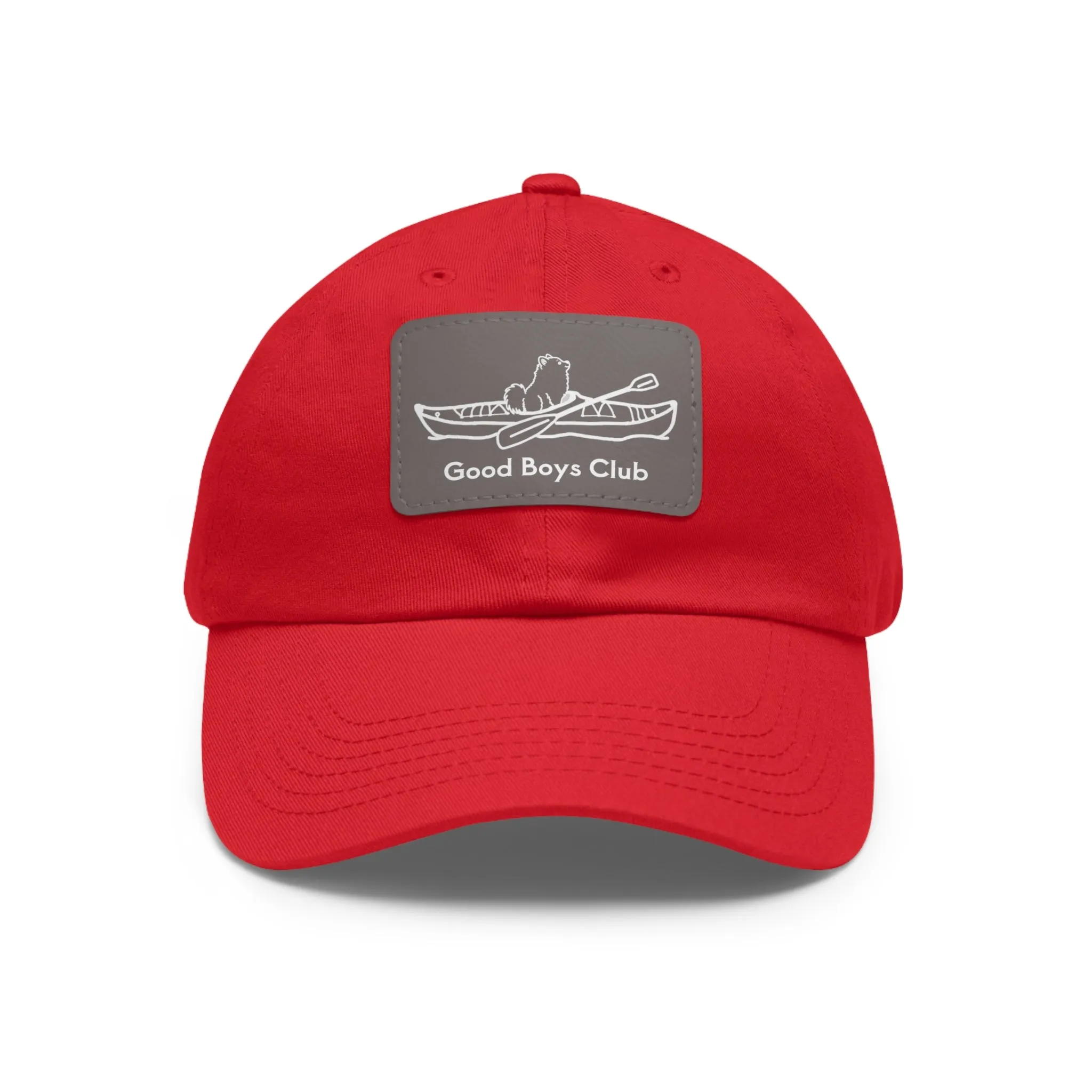 Good Boys Club Pomeranian Kayak Dog - Hat with Leather Patch