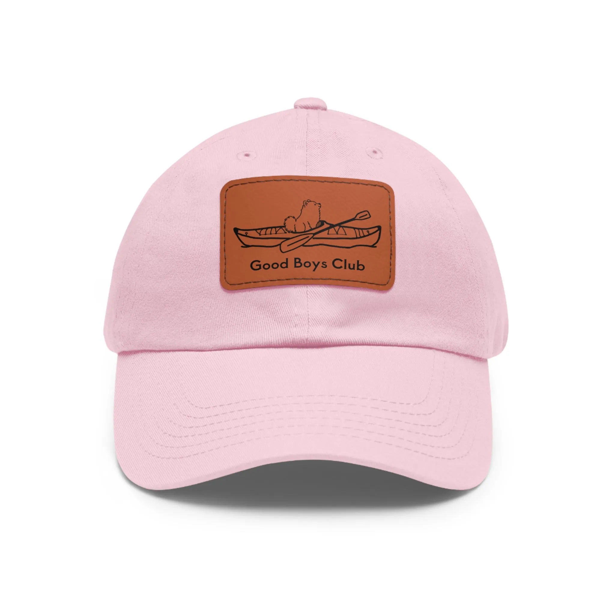 Good Boys Club Pomeranian Kayak Dog - Hat with Leather Patch