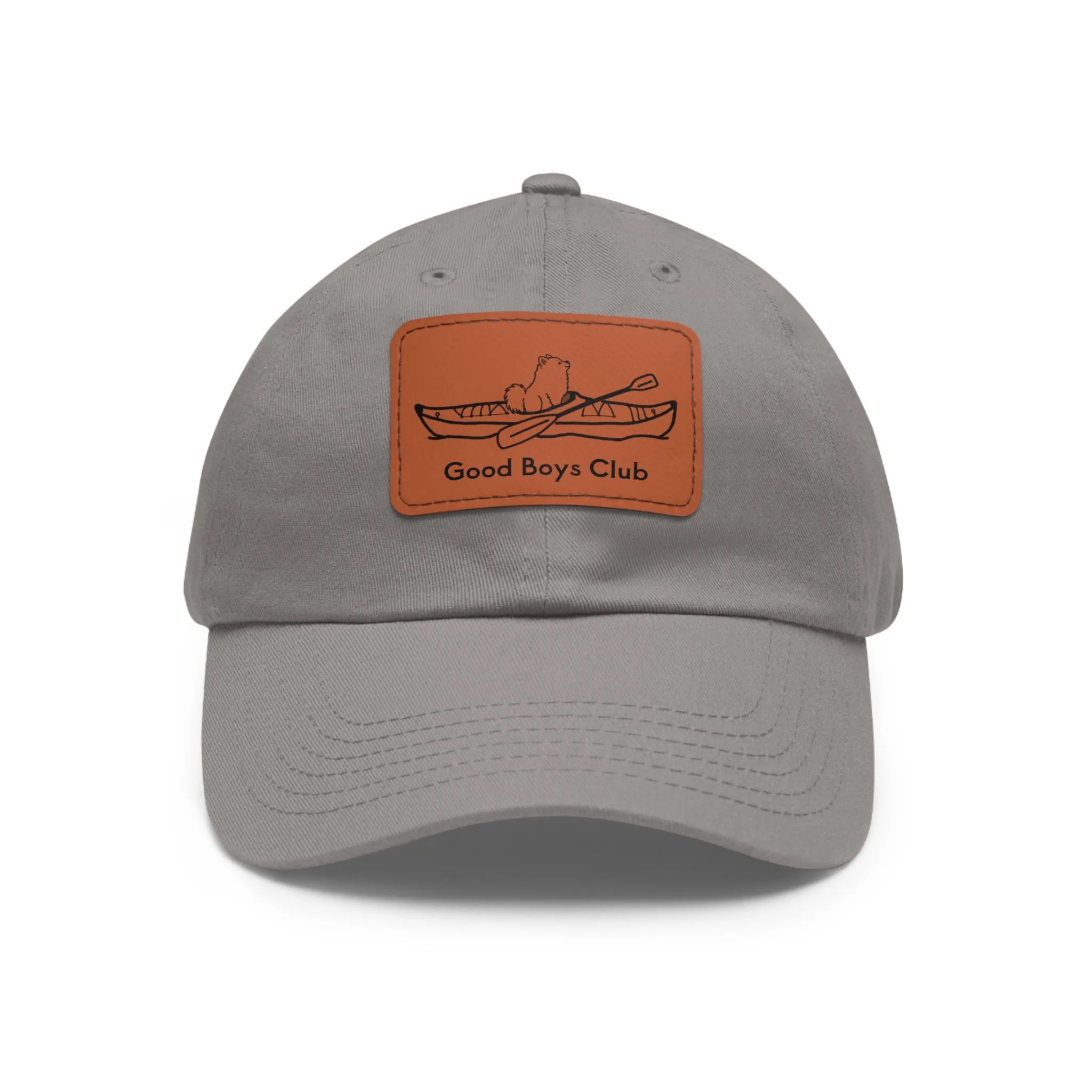 Good Boys Club Pomeranian Kayak Dog - Hat with Leather Patch