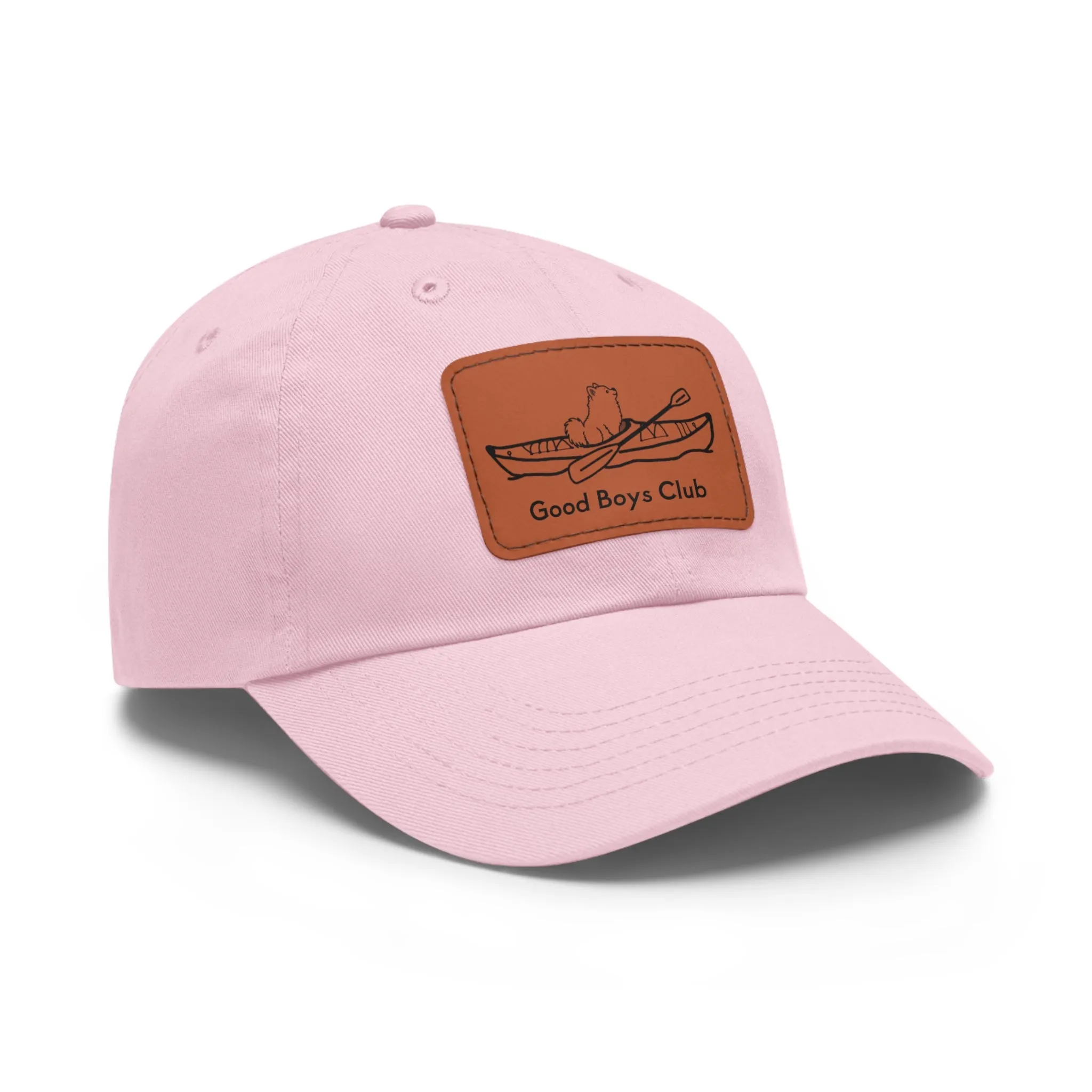 Good Boys Club Pomeranian Kayak Dog - Hat with Leather Patch