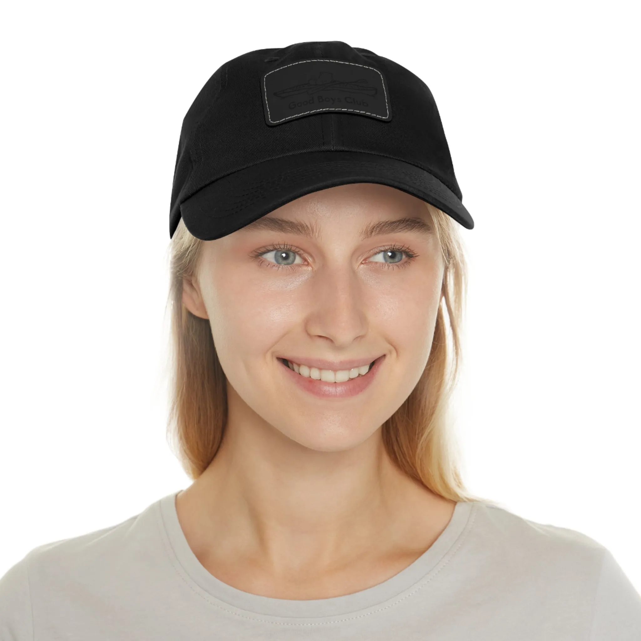 Good Boys Club Pomeranian Kayak Dog - Hat with Leather Patch