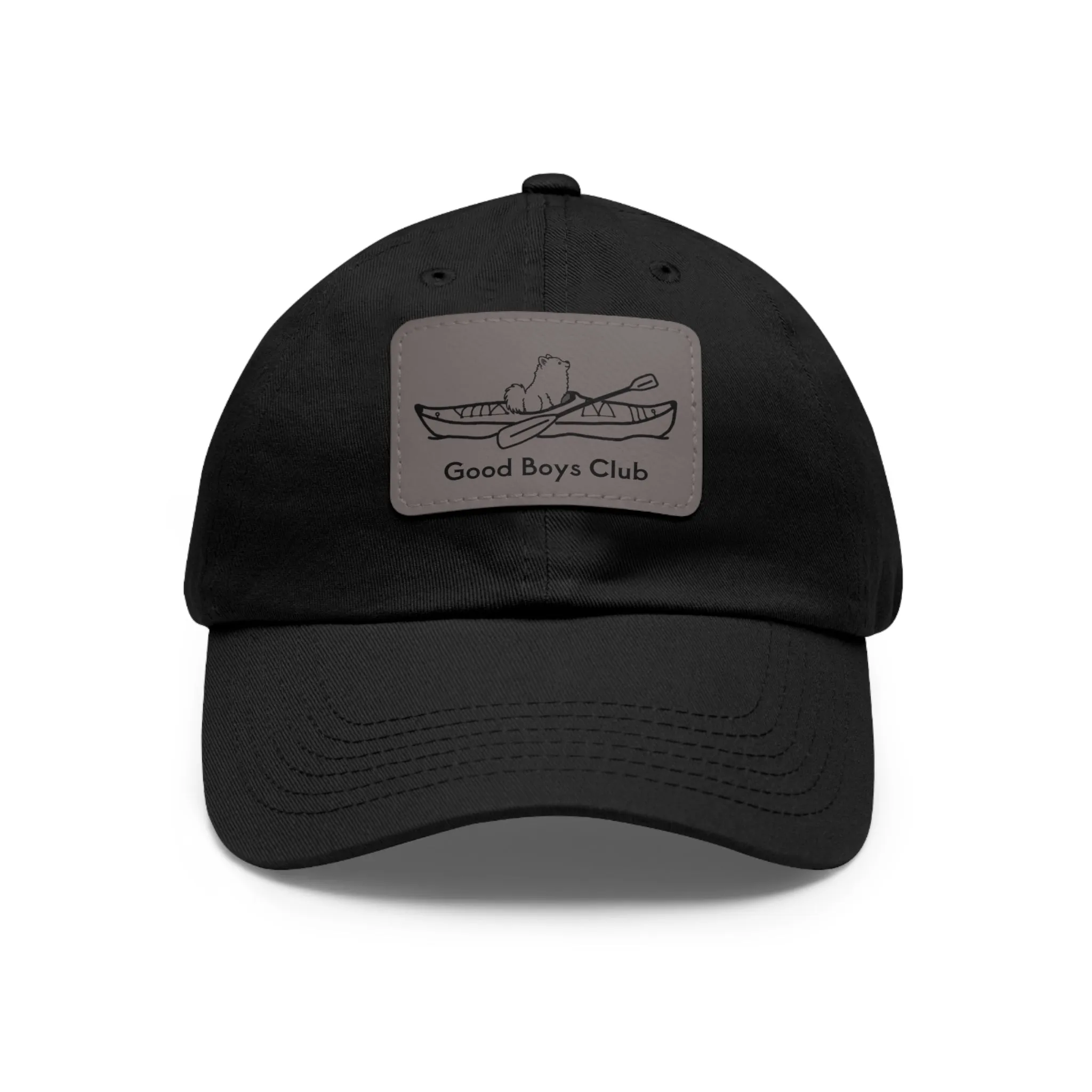 Good Boys Club Pomeranian Kayak Dog - Hat with Leather Patch
