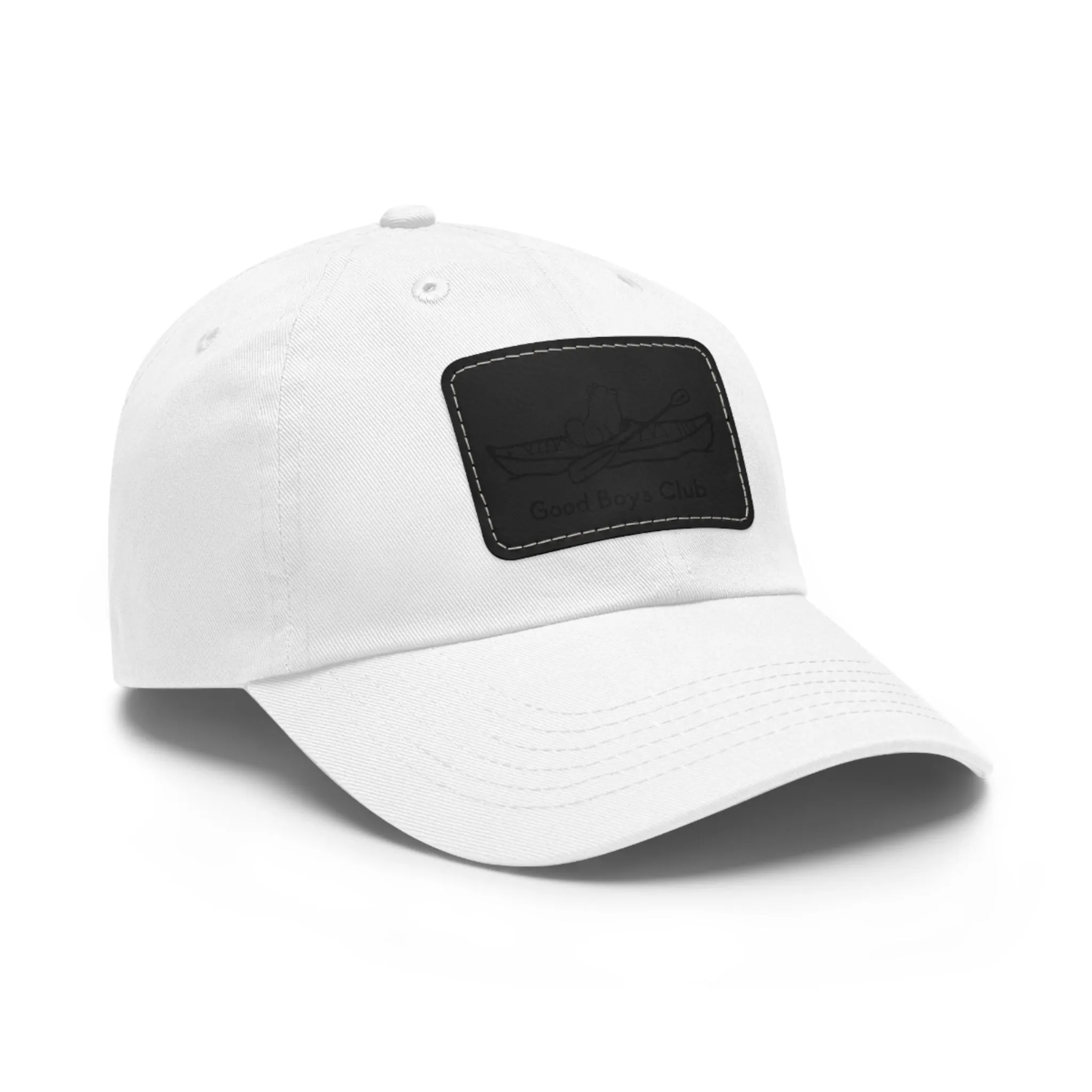 Good Boys Club Pomeranian Kayak Dog - Hat with Leather Patch