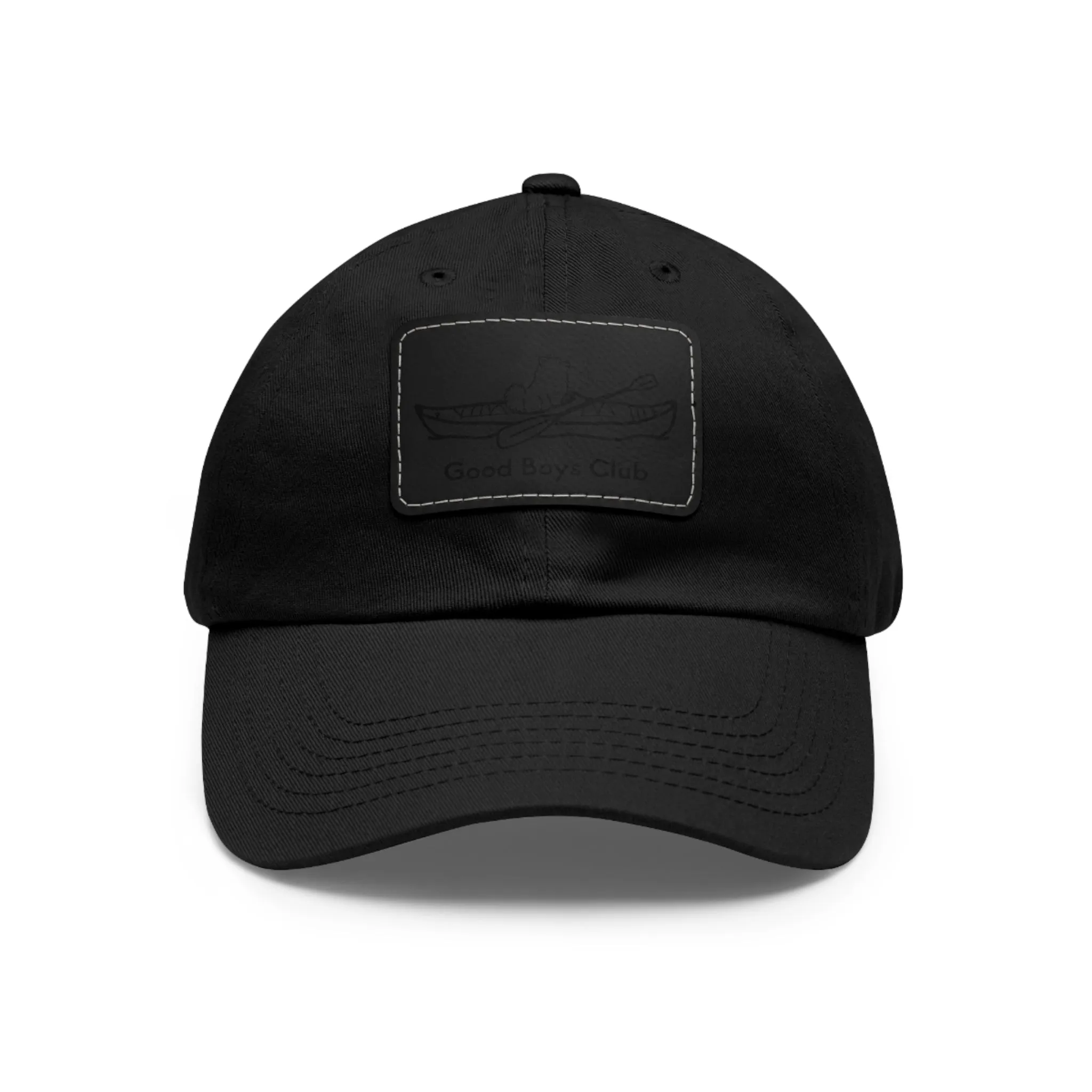 Good Boys Club Pomeranian Kayak Dog - Hat with Leather Patch