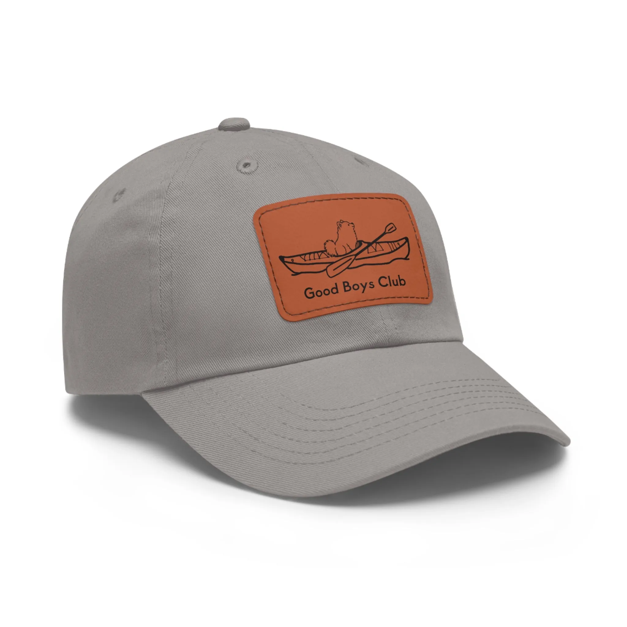 Good Boys Club Pomeranian Kayak Dog - Hat with Leather Patch