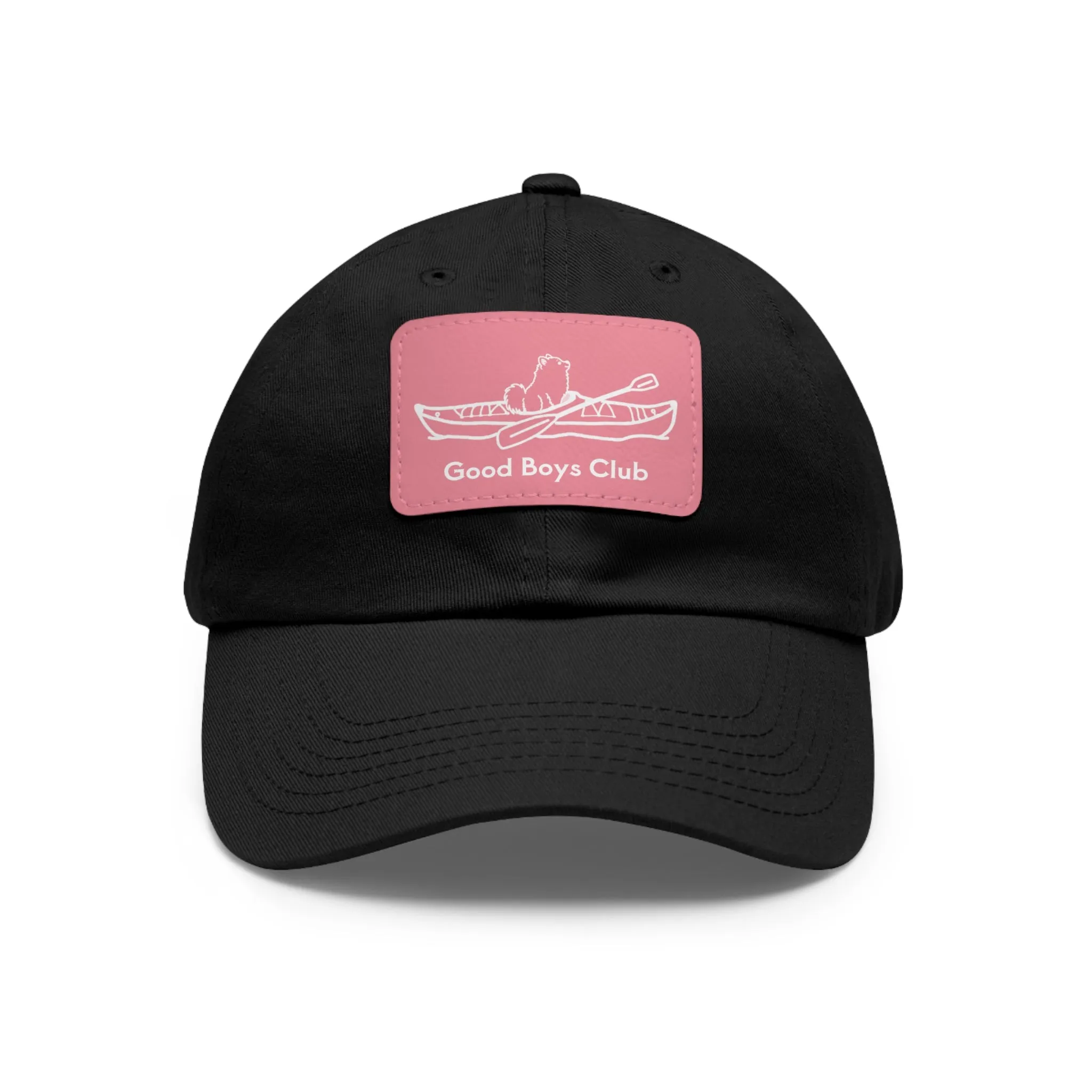 Good Boys Club Pomeranian Kayak Dog - Hat with Leather Patch