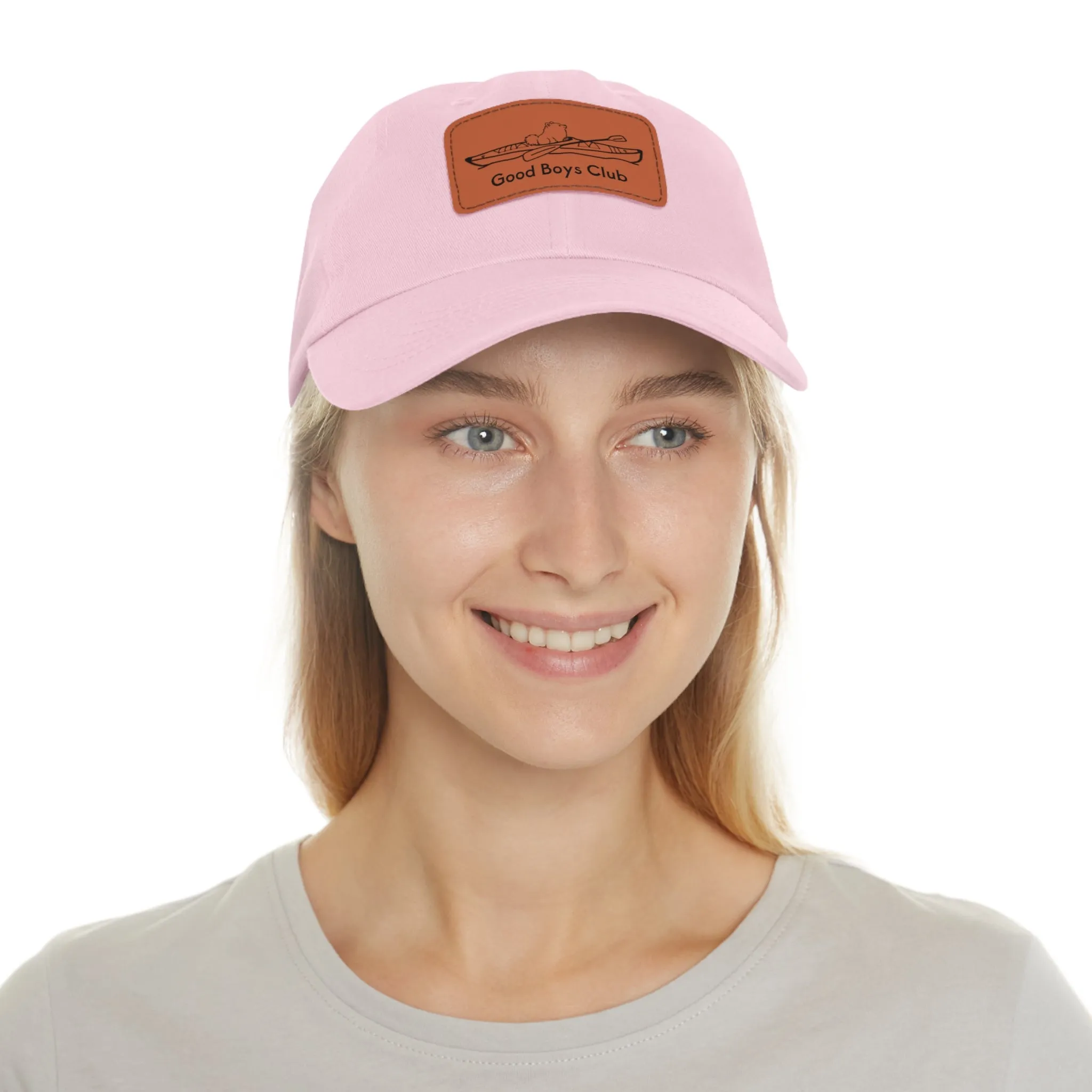 Good Boys Club Pomeranian Kayak Dog - Hat with Leather Patch