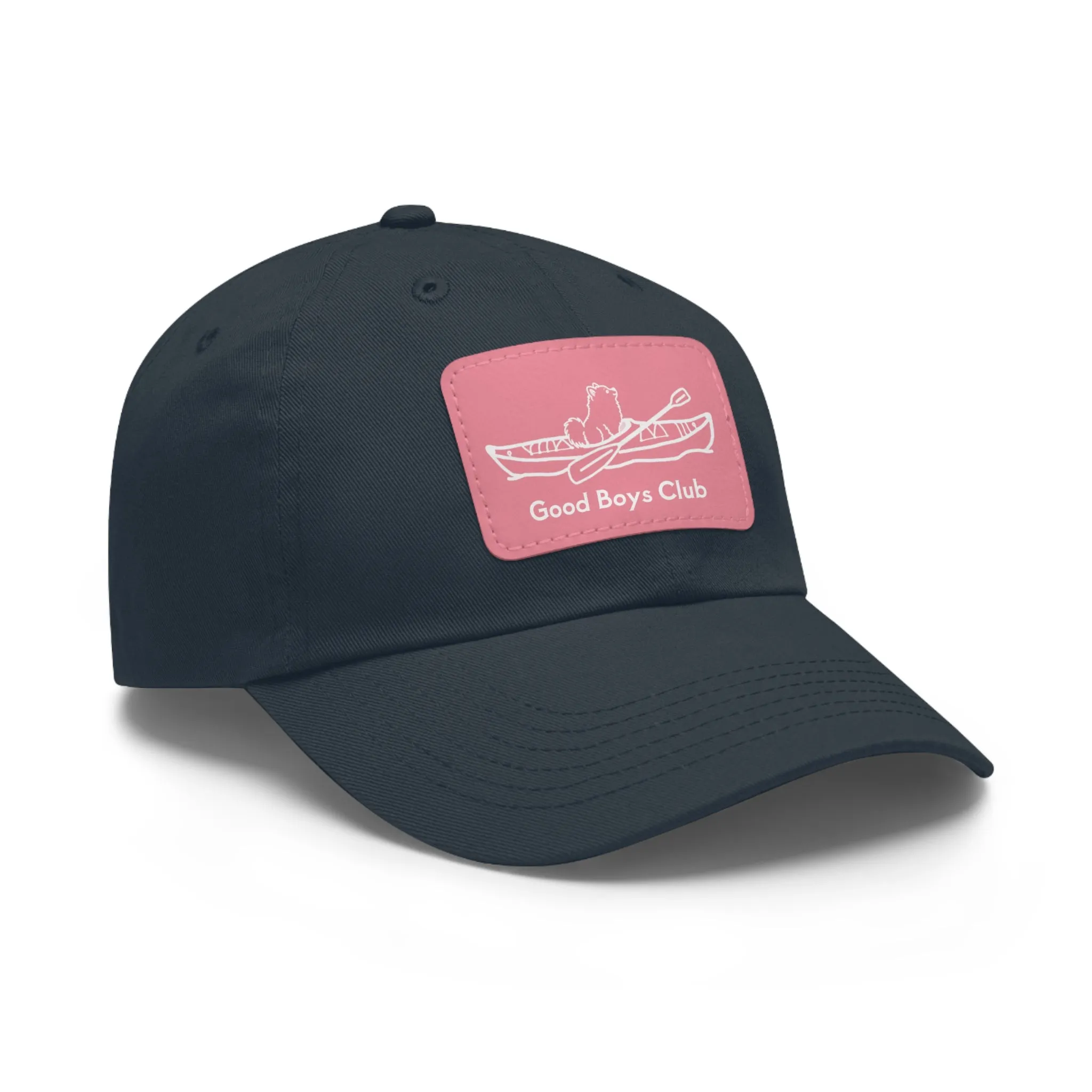 Good Boys Club Pomeranian Kayak Dog - Hat with Leather Patch