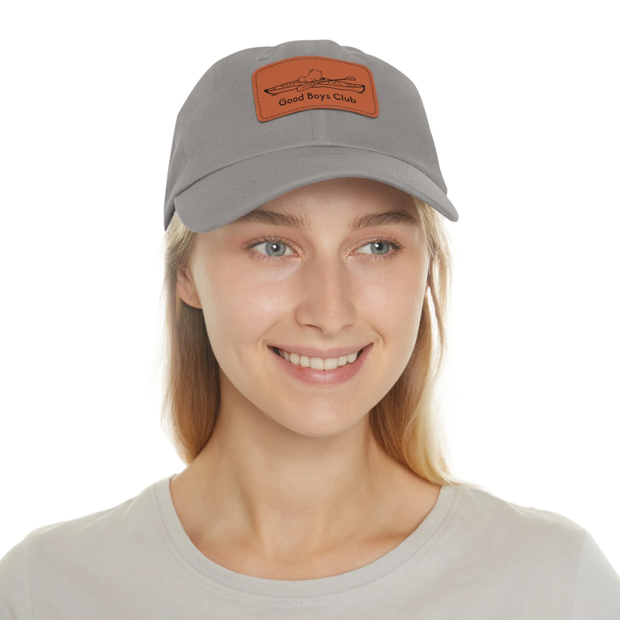 Good Boys Club Pomeranian Kayak Dog - Hat with Leather Patch