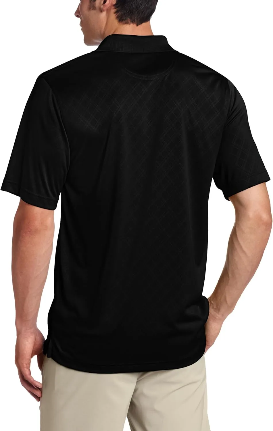 Greg Norman Collection Men's Embossed Color Block Polo