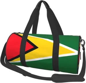 Guyana Flag Duffel Tote for Men and Women Backpacking Travel and Storage Shoulder Bag