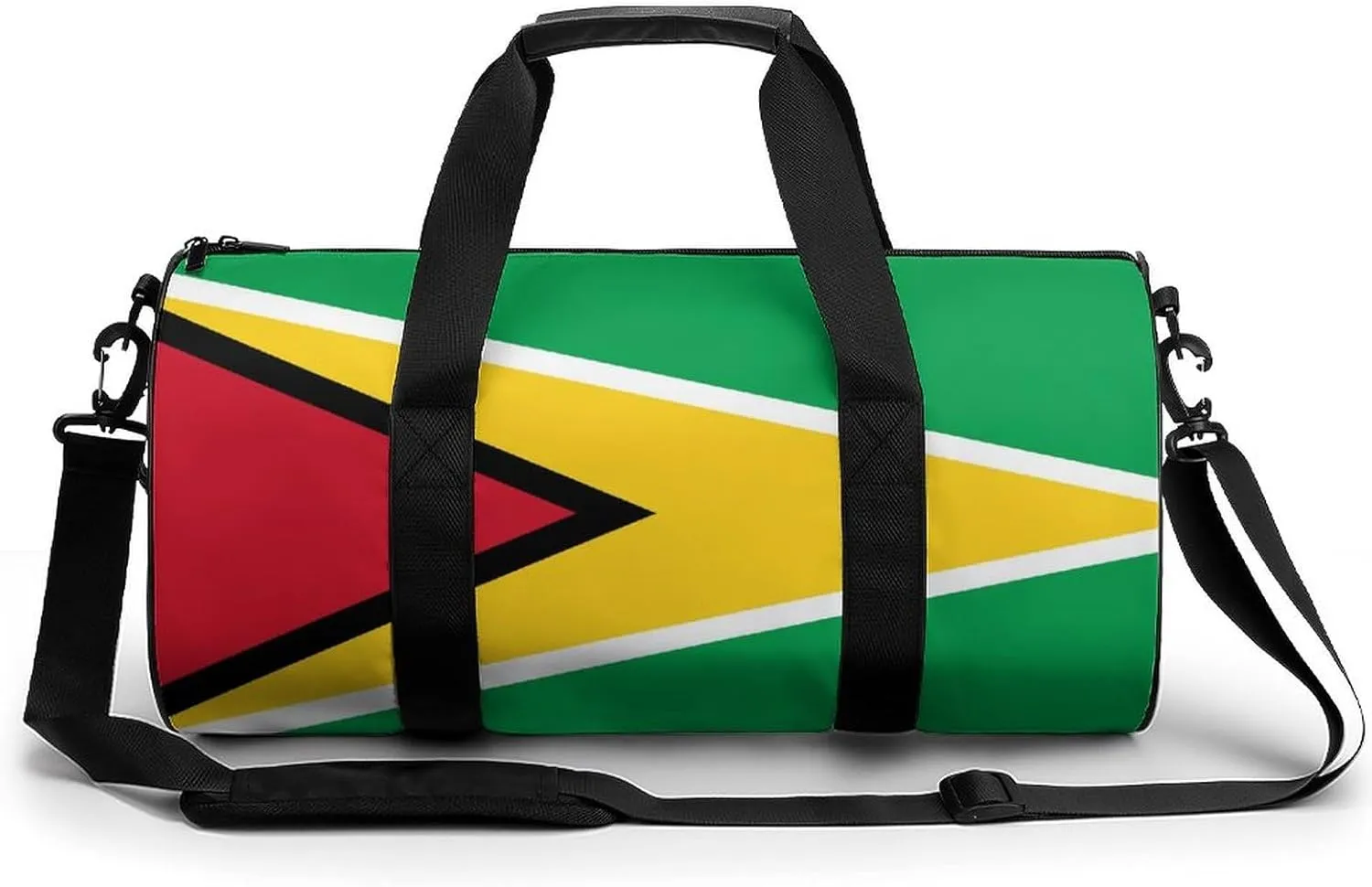 Guyana Flag Sports Duffel Bag for Men Women Dry Wet Separation Lightweight Tote