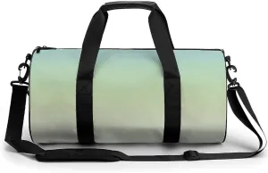Gym Bag 17in for Men Women, Waterproof Foldable Sports Organizer, Durable Workout Travel Duffle Bag, Twilight Horizon Gradient-1382