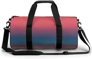 Gym Bag 17in for Men Women, Waterproof Foldable Sports Organizer, Durable Workout Travel Duffle Bag, Warm Glow Shift-1565