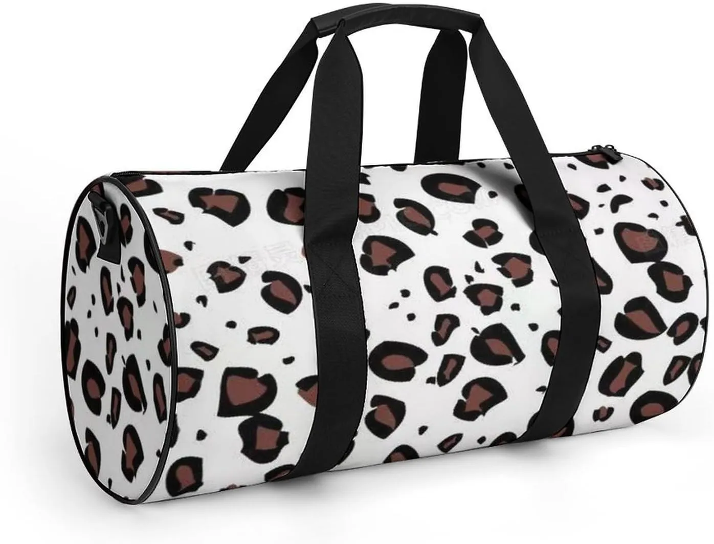 Gym Bag for Men Women Lightweight Sports Duffle Bag with Multiple Compartments Cylindrical Gym Bag for Fitness Travel And Outdoor Activities Ater Resistant Yoga Bag Training Bag Abstract Leopard
