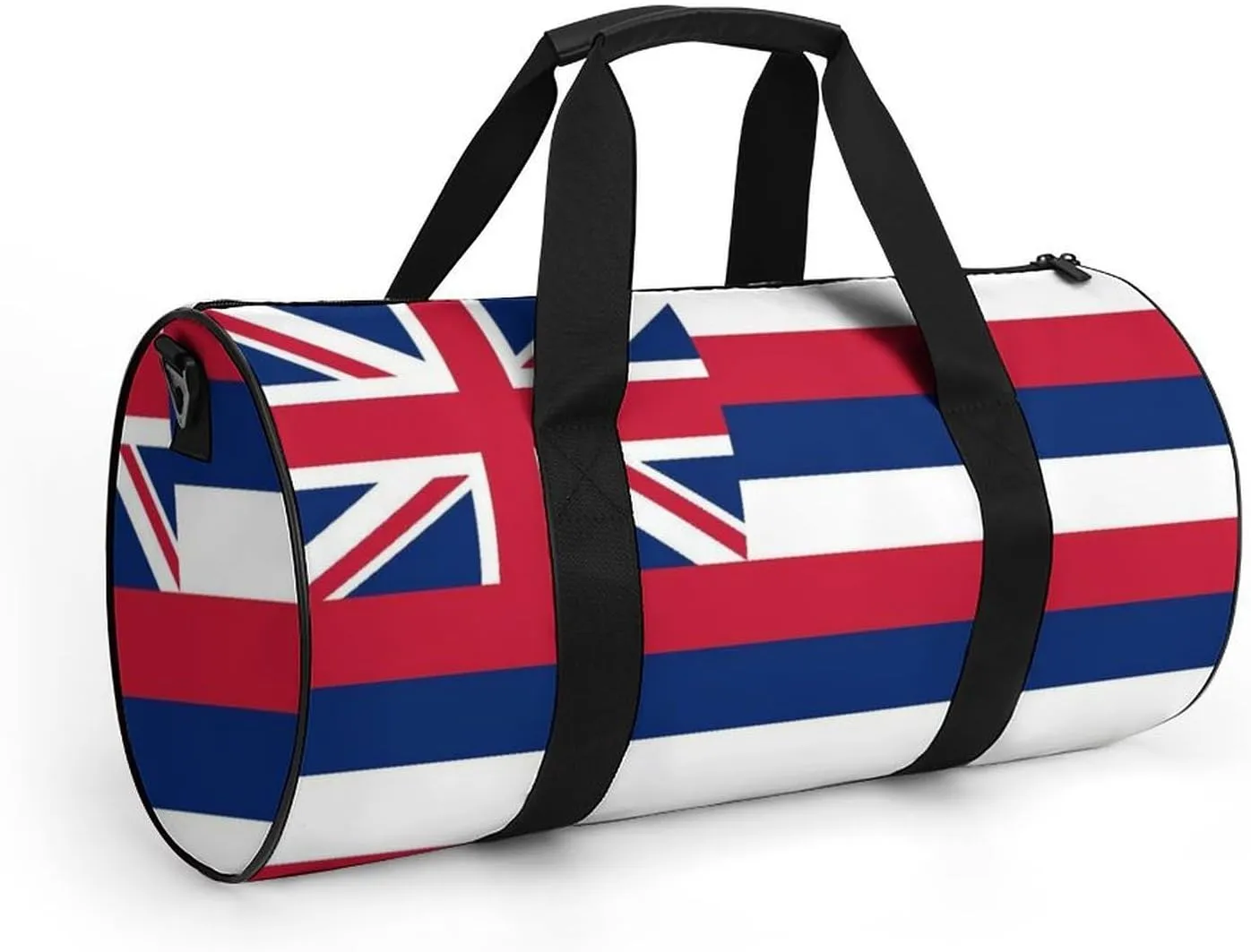 Gym Bag for Men Women Lightweight Sports Duffle Bag with Multiple Compartments Cylindrical Gym Bag for Fitness Travel And Outdoor Activities Ater Resistant Yoga Bag Training Bag Hawaii Stripes