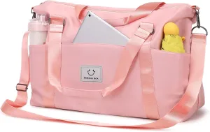Gym bag for Women, Travel Duffel Bags with Trolley Sleeve, Weekender Overnight Bag, Carry on Tote Bag Dance Bag