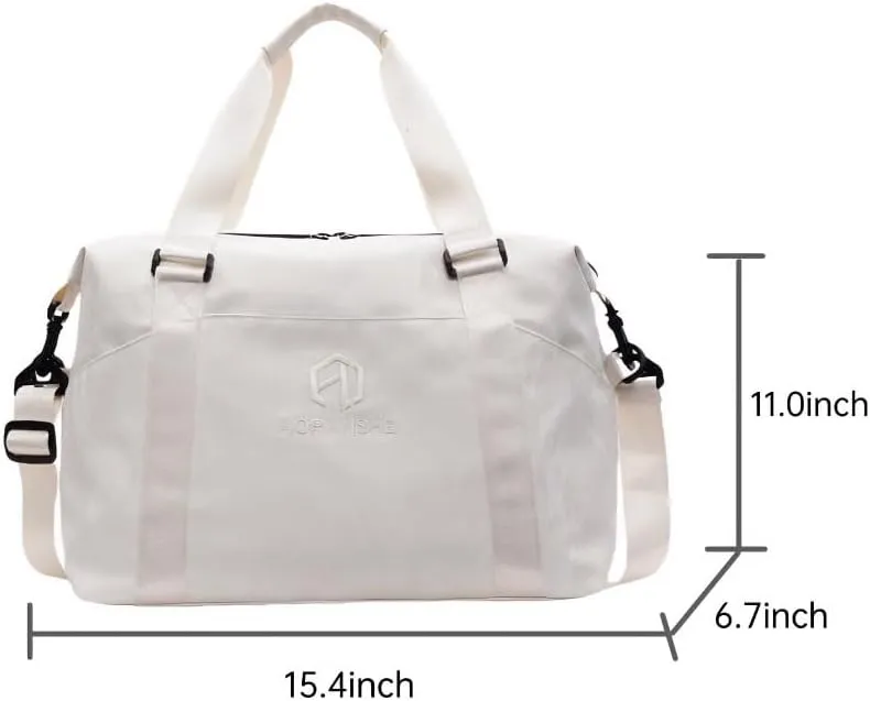 Gym Bag for Women with Dry-Wet Separation, Weekender Bag Travel Bag for Women, Multifunctional Large Capacity and Premium Oxford Fabric (Yellow)