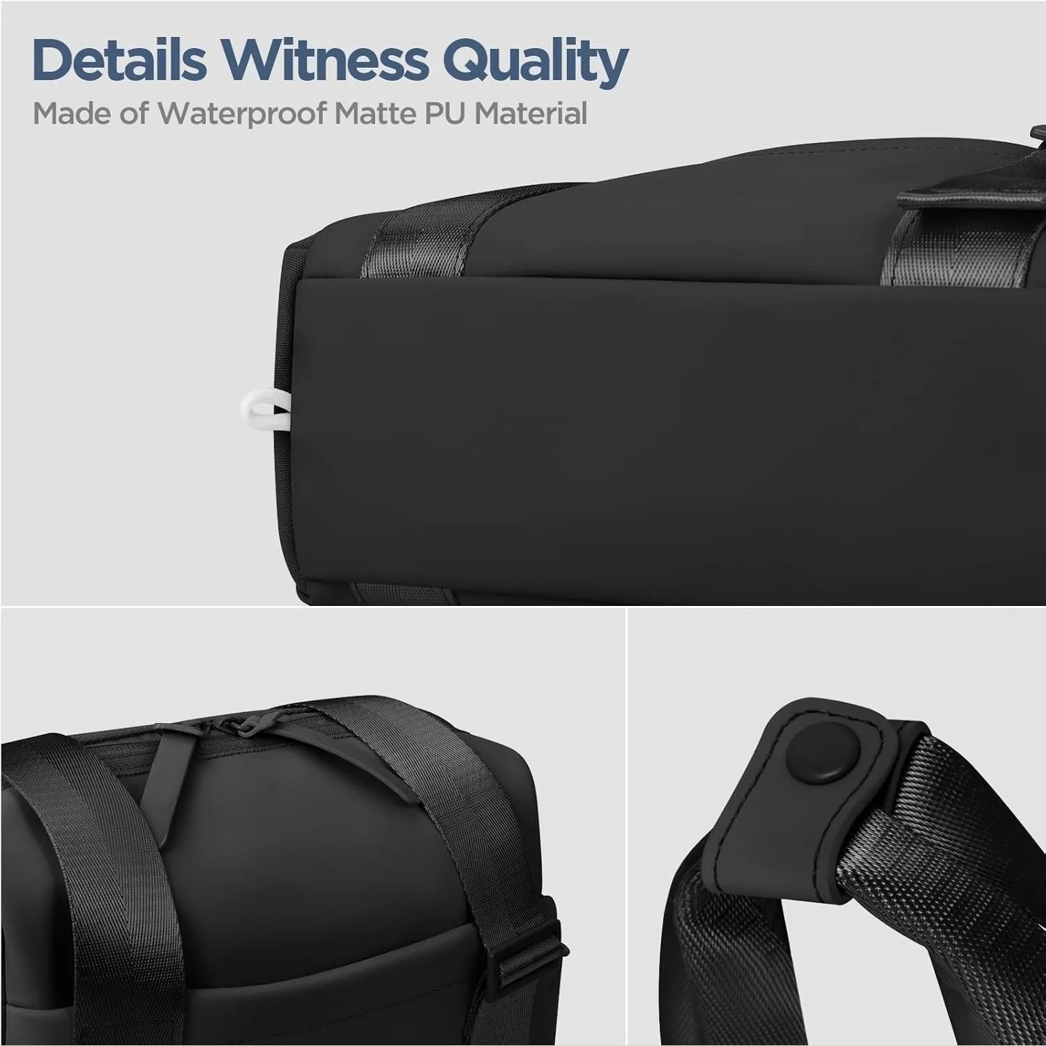 Gym Bag, Multi-Pockets Luggage Bag, Carry On Bag for Women, Adjustable Shoulder Strap Travel Duffle Bag with Dry/Wet Pocket, High Volume Overnight Duffle Bag for Travel, Gym (Black)