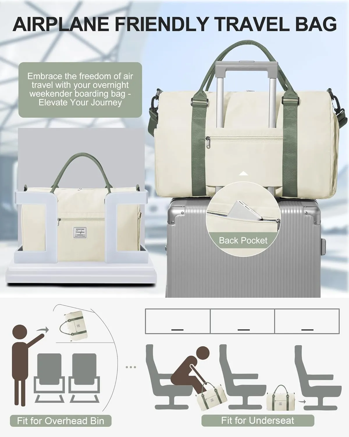 Gym Bag Womens Mens with Shoes Compartment and Wet Pocket Travel Duffel Bag for Women for Plane Sport Gym Tote Bags Swimming Yoga Waterproof Weekend Overnight Carry on Bag Hospital Holdalls