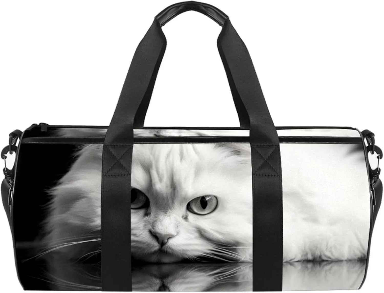Gym Bags for Women,Duffle Bag for Travel,Angry Cat,Gym Bag for Men, 17.7x9x9 in, R8es1npvqycn, Ui0h1jkfkmbs
