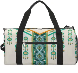Gym Duffel Bag with Shoe Compartment Wet Pocket, Hexagon Neck Design Travel Bag for Men Women