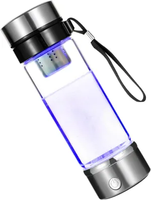 H Water Ionizer Bottle 420ml Quick Electrolysis in 3 Minutes Practical Water Cup Suitable for Home Office and Travel Use
