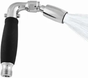 Handheld RV Shower Head with On Off Switch (Plumbing Code Compliant) - Solid Metal Construction - 1.25 GPM - Chrome
