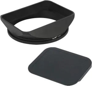 Haoge 77mm Square Metal Screw-in Mount Lens Hood Shade with Cap for 77mm Canon Nikon Sony Leica Leitz Carl Zeiss Voigtlander Nikkor Panasonic Fujifilm Olympus Lens and Other 77mm Filter Thread Lens