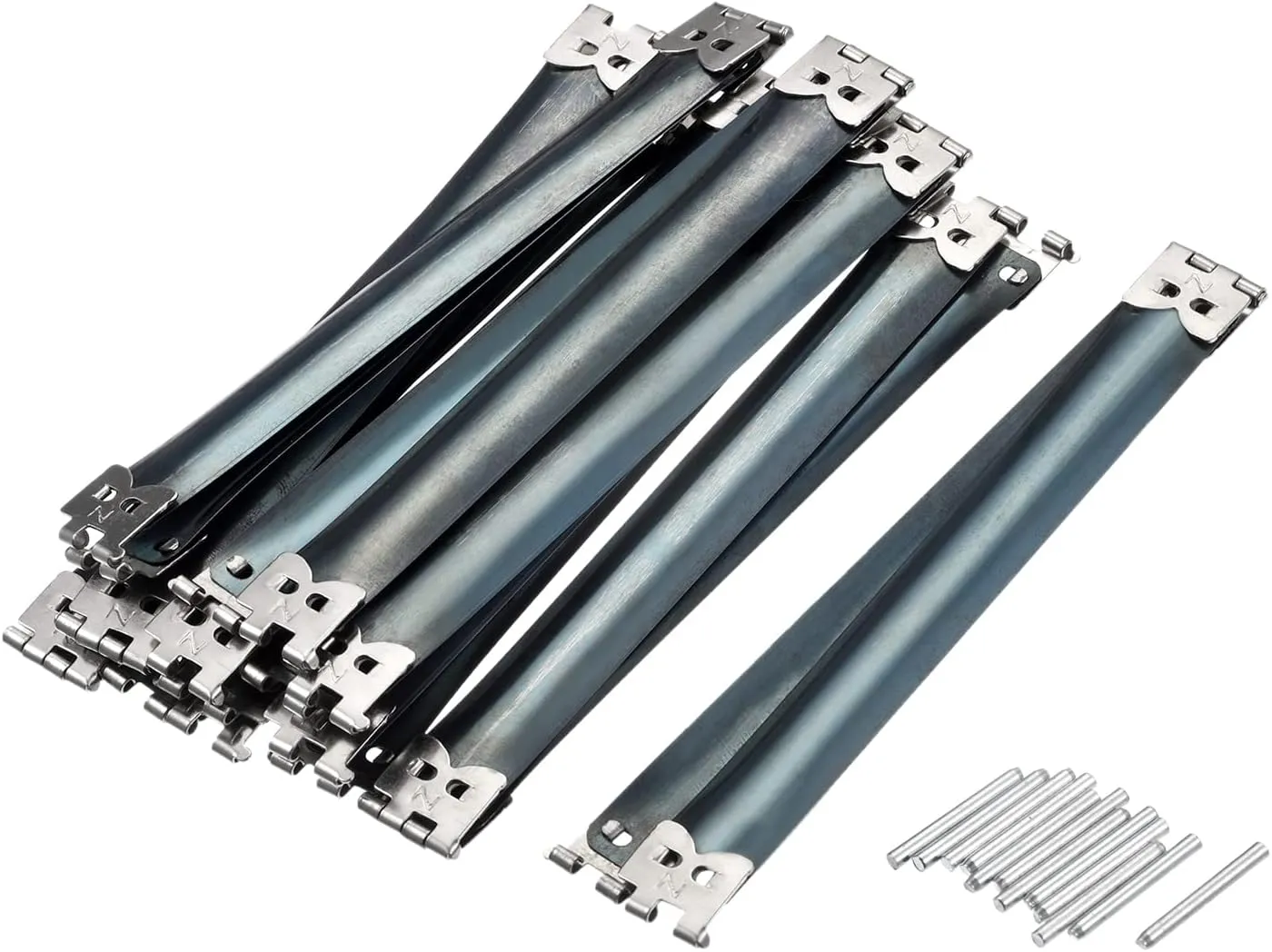 HARFINGTON Metal Internal Flex Frame - 30Pcs 120mm/4.7" Handbag Hinges Spring Clips for Coin Bag Sewing Purse Making DIY