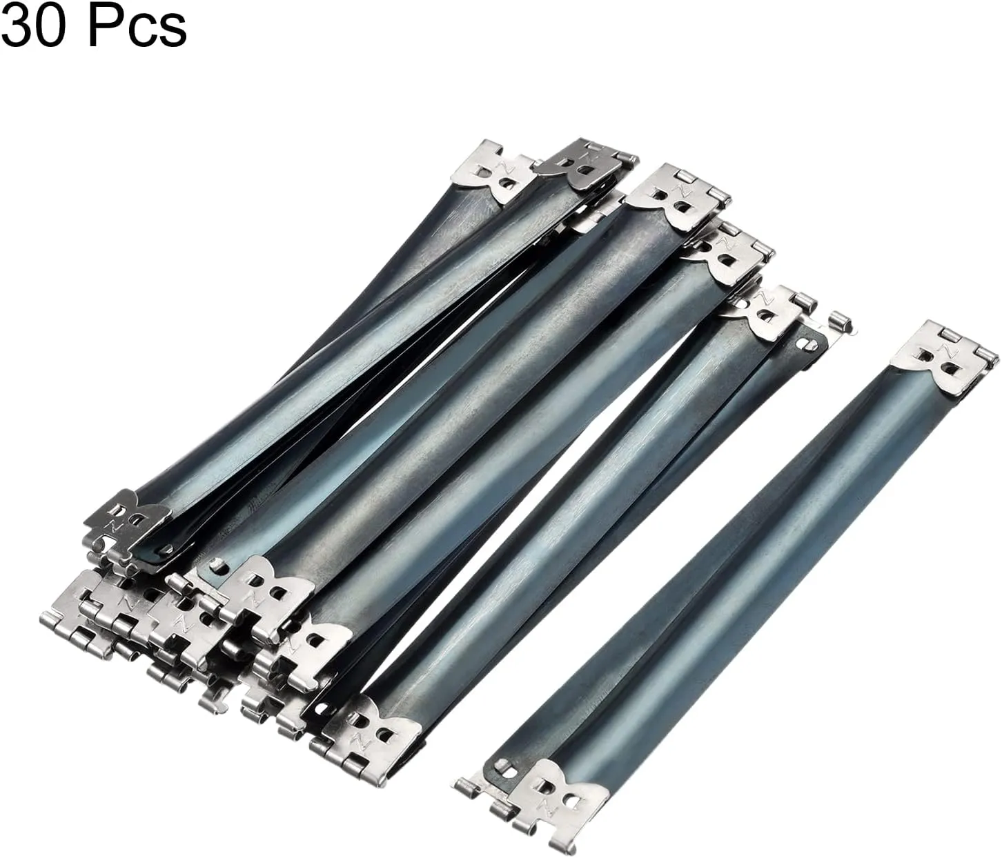 HARFINGTON Metal Internal Flex Frame - 30Pcs 120mm/4.7" Handbag Hinges Spring Clips for Coin Bag Sewing Purse Making DIY