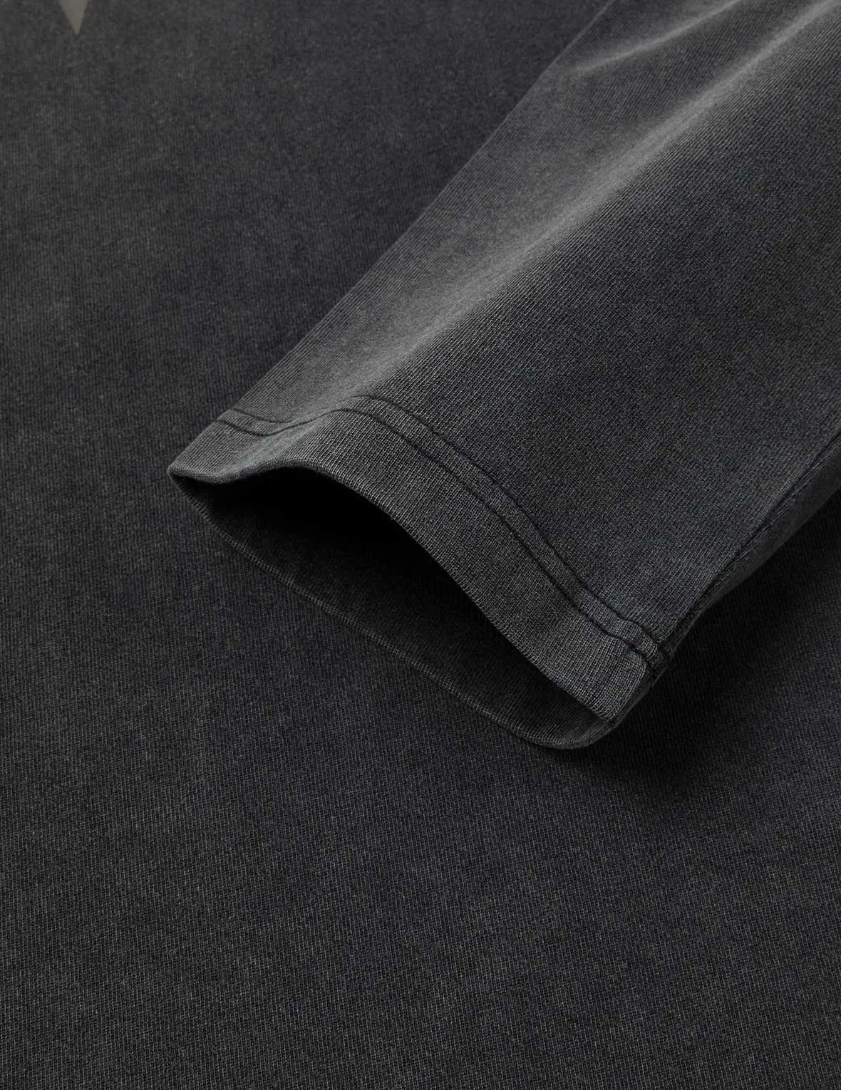 Heavy Washed Regular Fit 2-in-1 Long-Sleeve T-Shirt