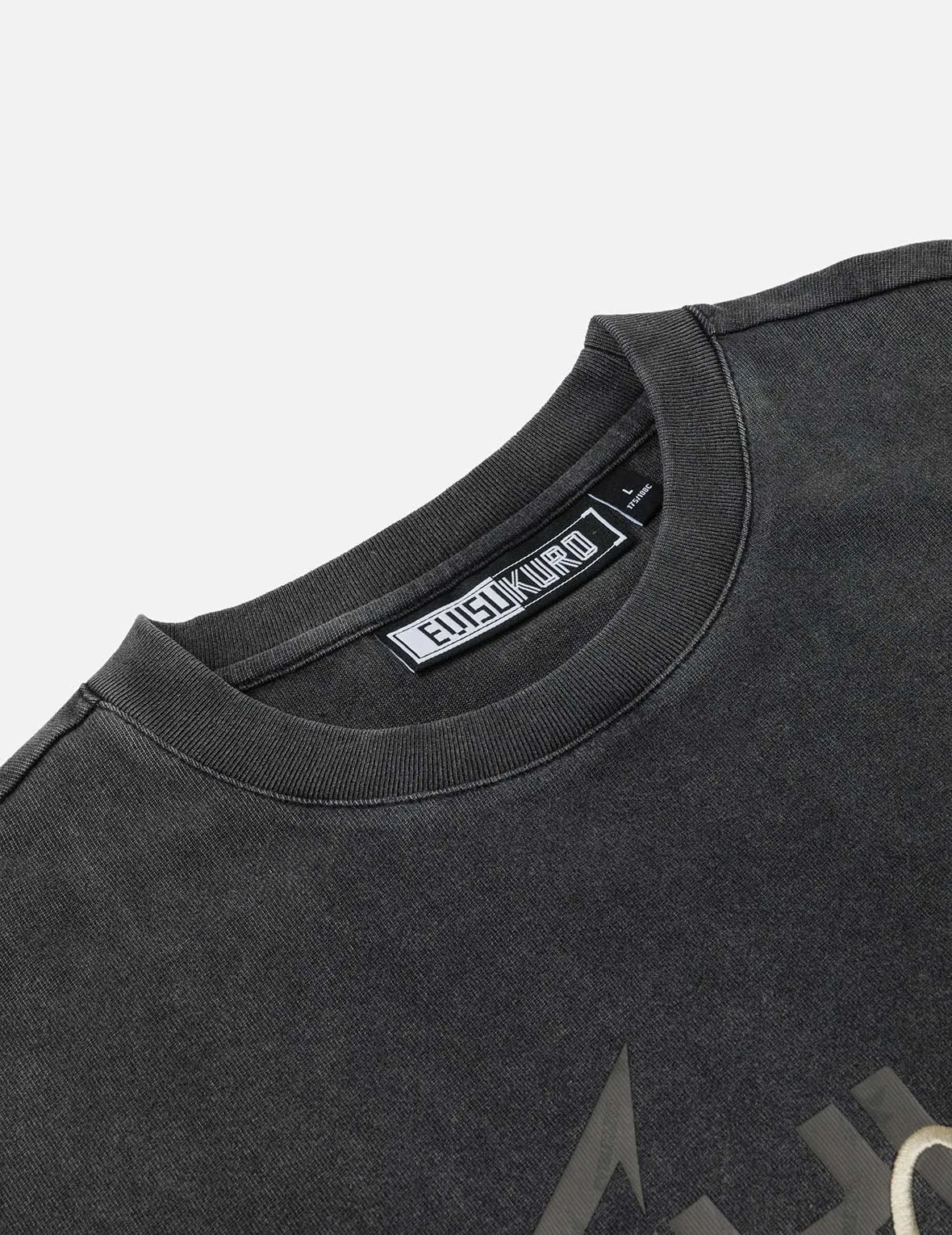 Heavy Washed Regular Fit 2-in-1 Long-Sleeve T-Shirt