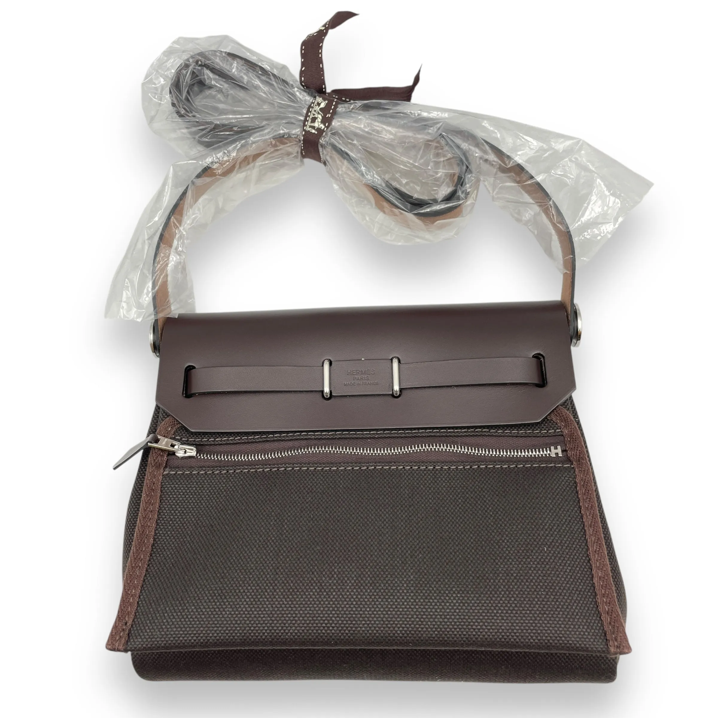 Herbag Mini Ebene in Vache Hunter/Toile H, Palladium hardware