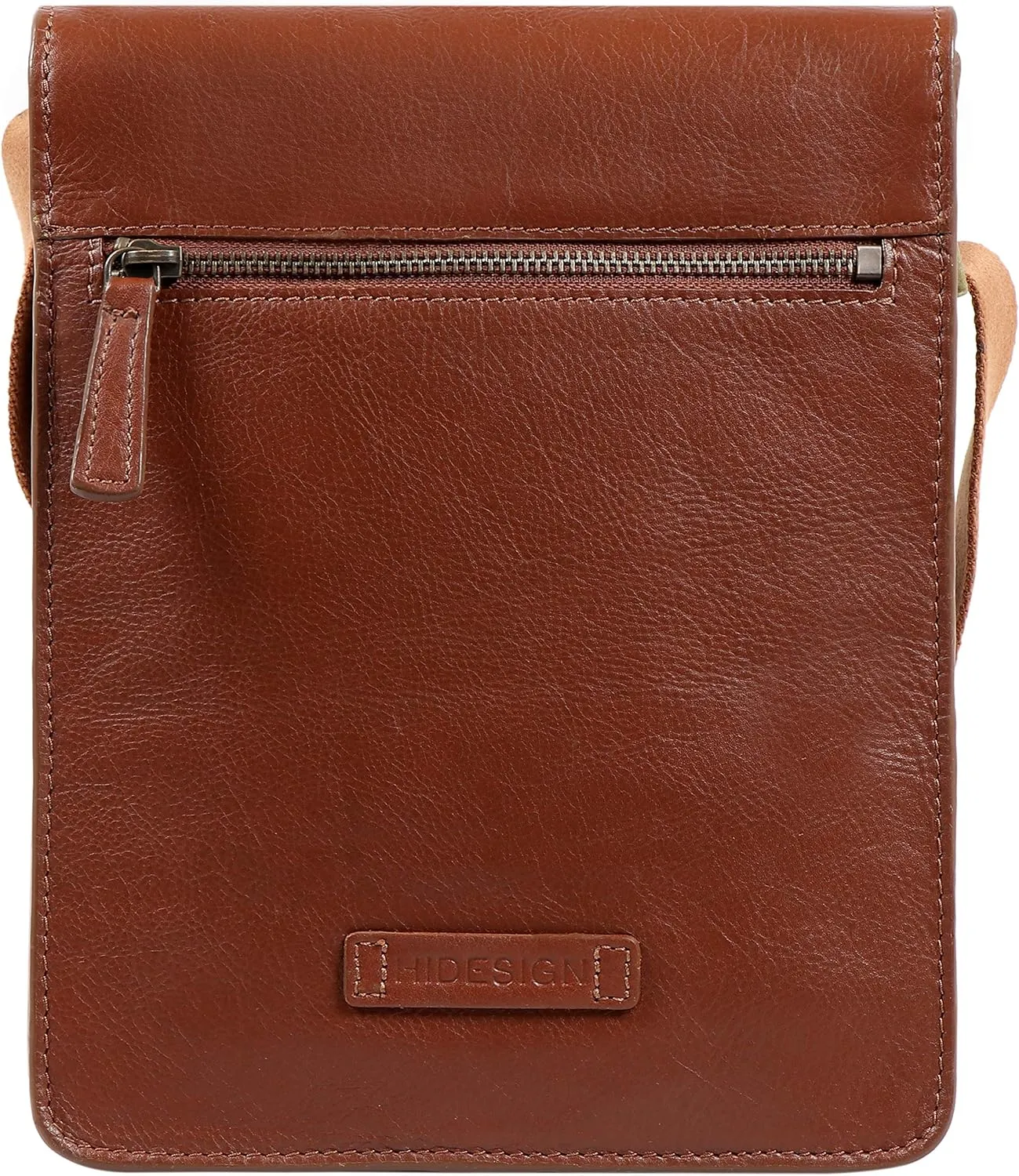 HIDESIGN AM-001-Tan Aiden Small Leather Cross Body, Tan