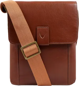 HIDESIGN AM-001-Tan Aiden Small Leather Cross Body, Tan