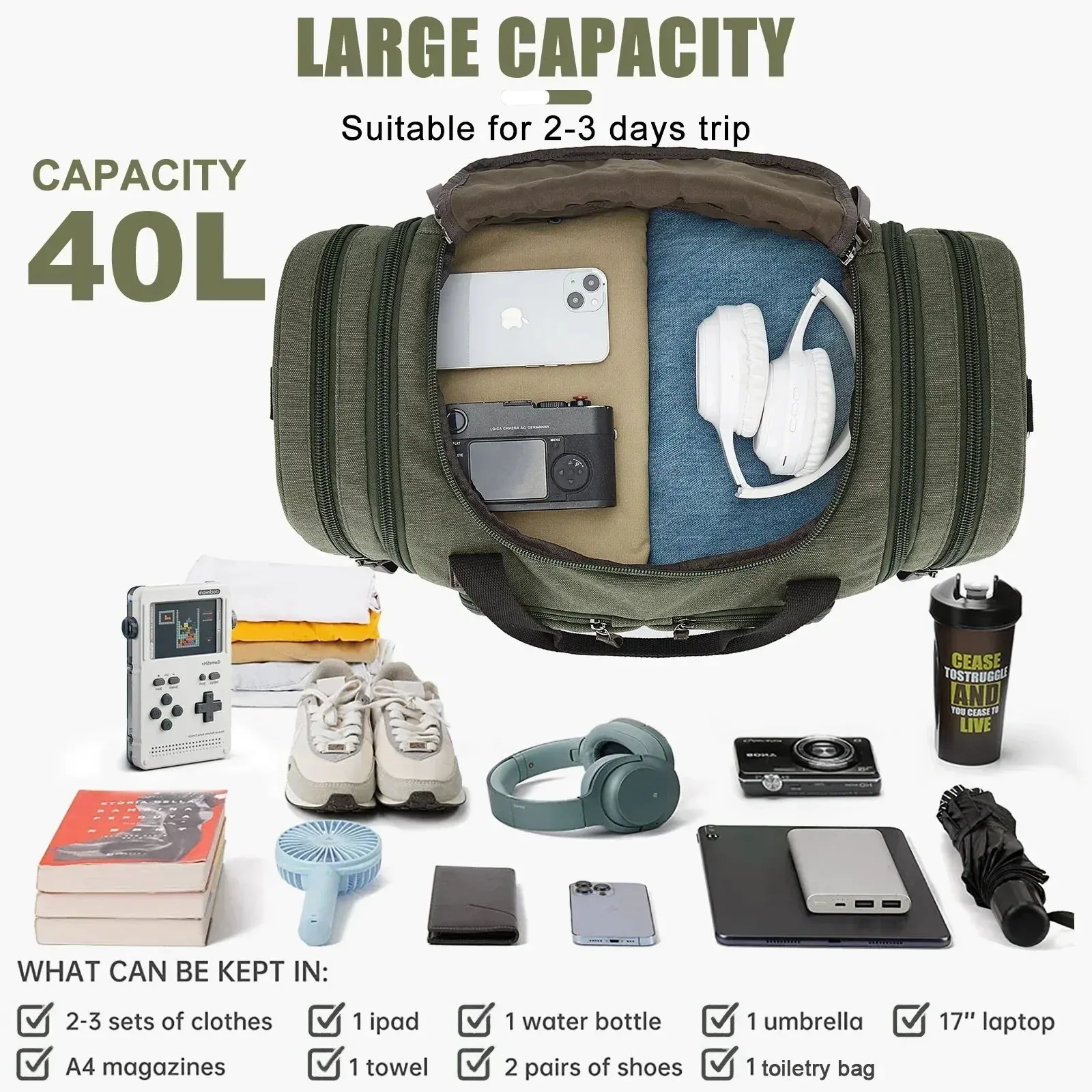 High Capacity Training Bag- Gym Bags