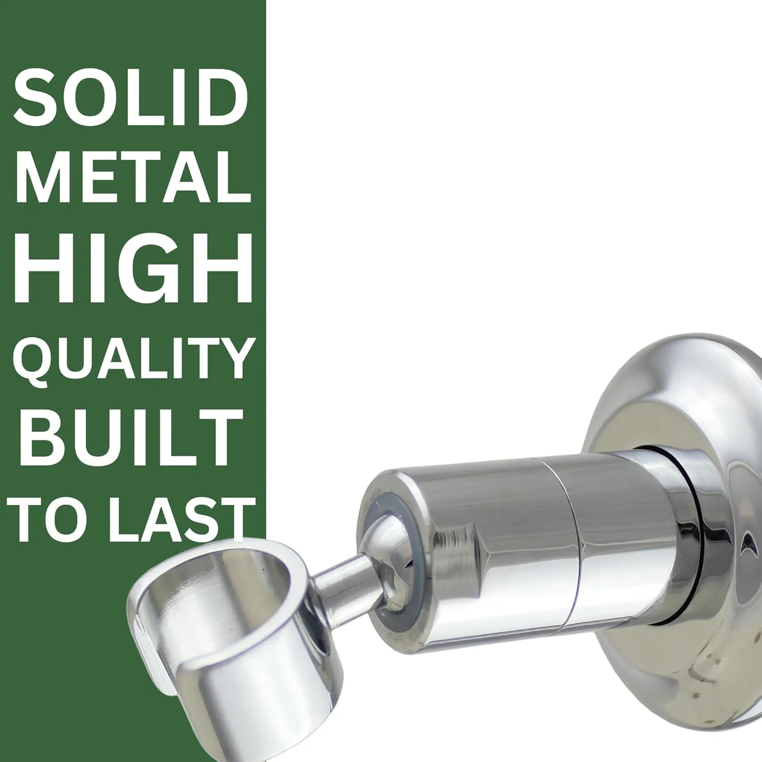 High Sierra Showerheads® - All Metal Wall Holder for Handheld Shower Heads - Brushed Nickel Finish