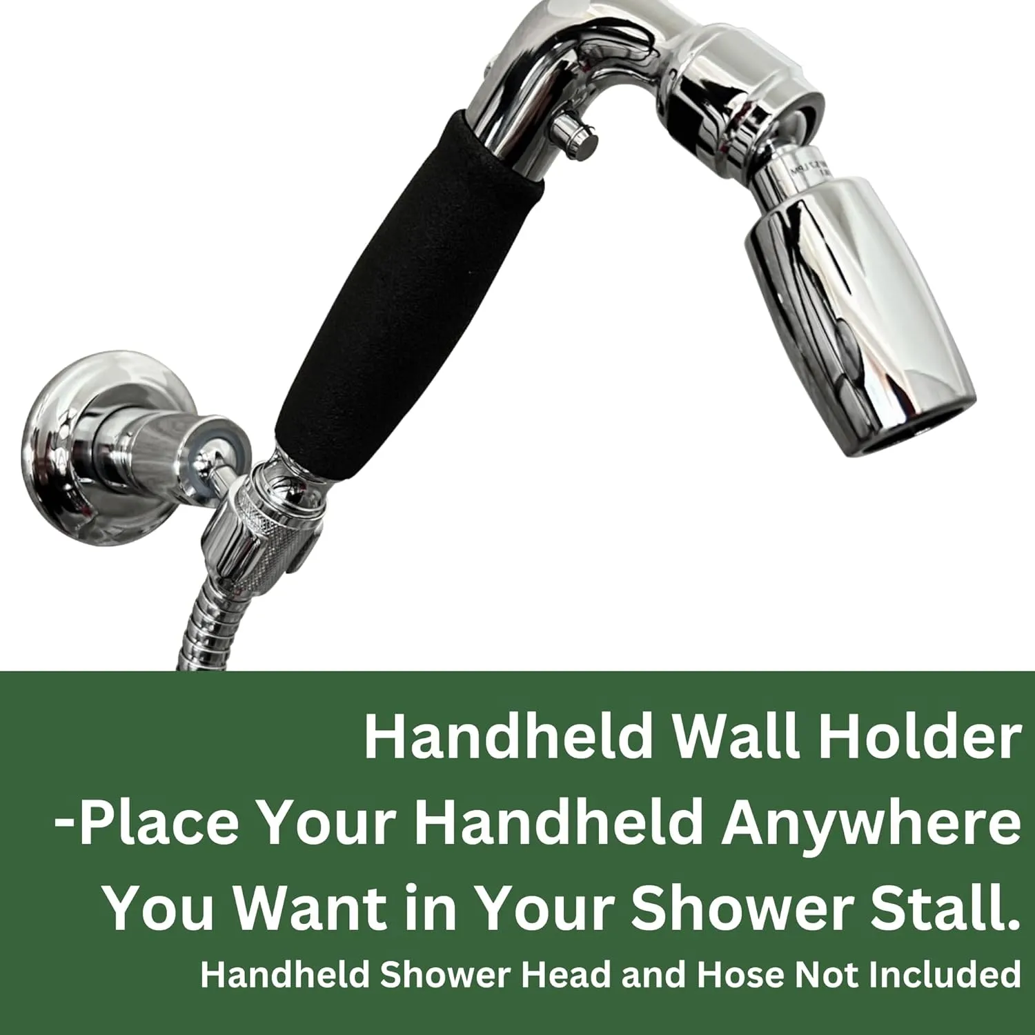 High Sierra Showerheads® - All Metal Wall Holder for Handheld Shower Heads - Brushed Nickel Finish