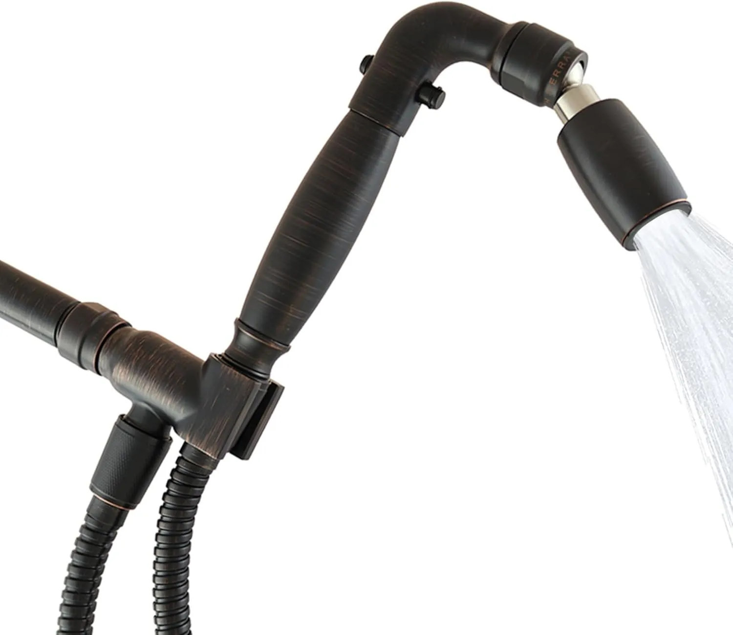 High Sierra Showerheads® - Solid Metal Handheld Shower Head Kit. Handheld Shower Head, Trickle Valve, 72-Inch Hose with Silicone Inner Tube, and Holder. Low Flow 1.8 GPM - Oil Rubbed Bronze