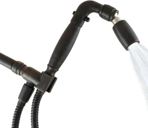 High Sierra Showerheads® - Solid Metal Handheld Shower Head Kit. Handheld Shower Head, Trickle Valve, 72-Inch Hose with Silicone Inner Tube, and Holder. Low Flow 1.8 GPM - Oil Rubbed Bronze