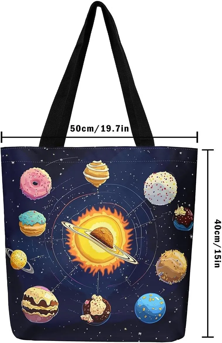 Hippo Canvas Tote Bag for Women,Cartoon Animal Large Capacity Gym Bag Garden Flower Cute Wildlife Cotton Bags