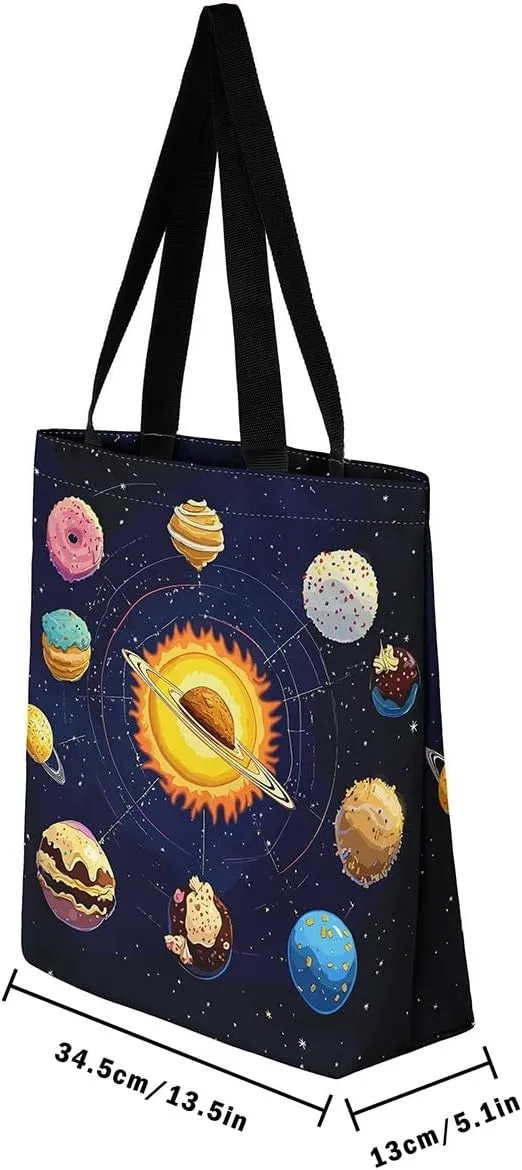 Hippo Canvas Tote Bag for Women,Cartoon Animal Large Capacity Gym Bag Garden Flower Cute Wildlife Cotton Bags